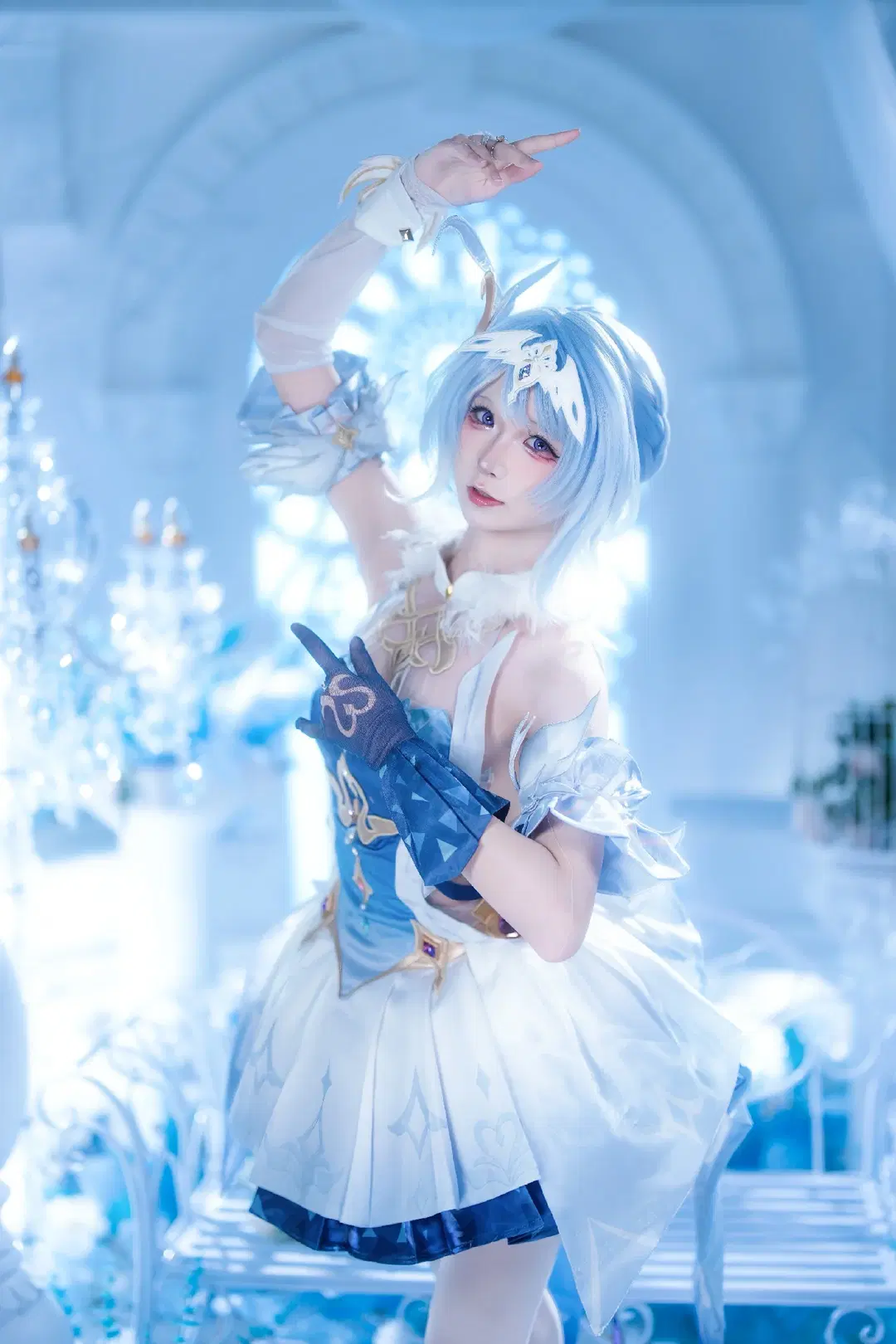 【オデット コスプレ】原神 スネージナヤの氷雪の夢幻 - 落子 - 3枚目