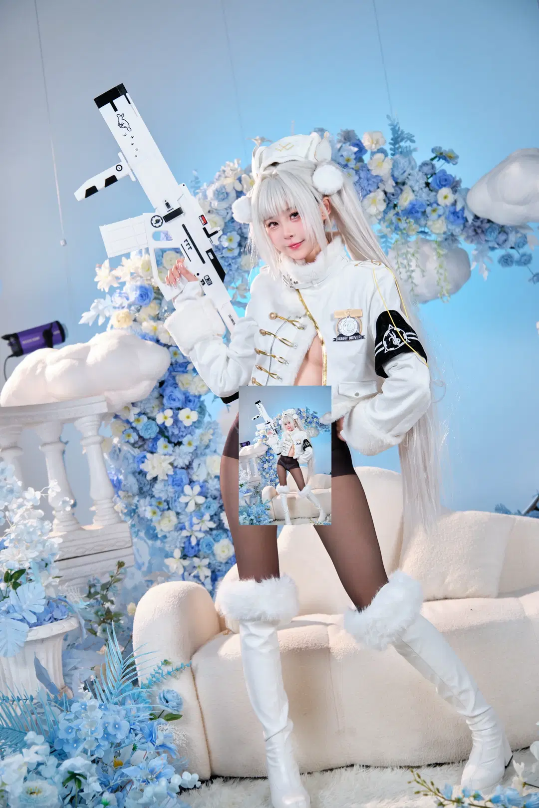 【白ウサギ コスプレ】勝利の女神：NIKKE フォーチュン・エクスプレス出発進行 - GOODLUCK好兆头 - 10枚目