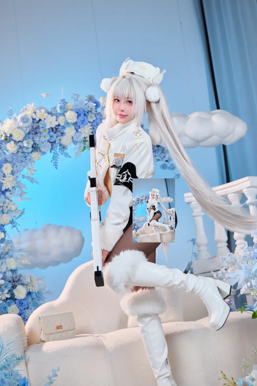 【白ウサギ コスプレ】勝利の女神：NIKKE フォーチュン・エクスプレス出発進行 - GOODLUCK好兆头 - 11枚目