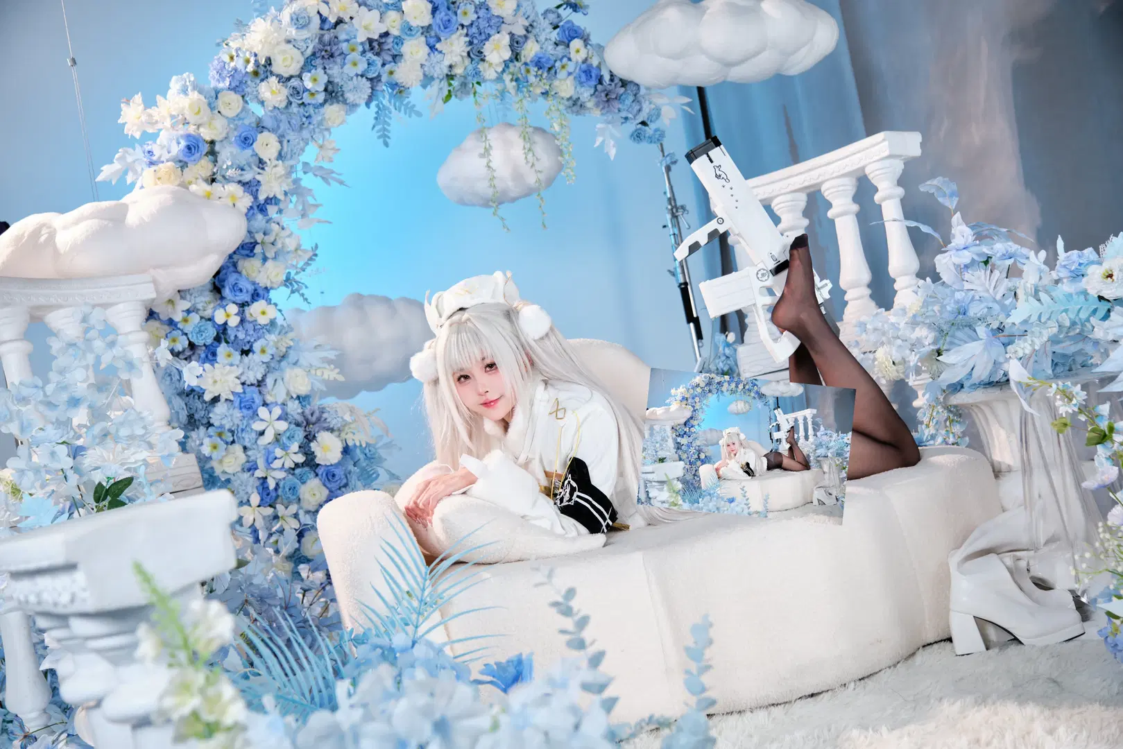 【白ウサギ コスプレ】勝利の女神：NIKKE フォーチュン・エクスプレス出発進行 - GOODLUCK好兆头 - 3枚目