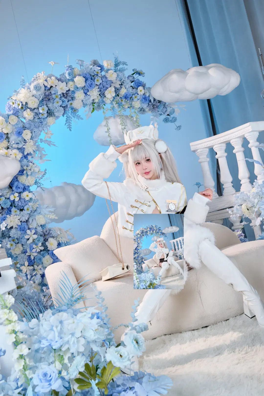 【白ウサギ コスプレ】勝利の女神：NIKKE フォーチュン・エクスプレス出発進行 - GOODLUCK好兆头 - 7枚目