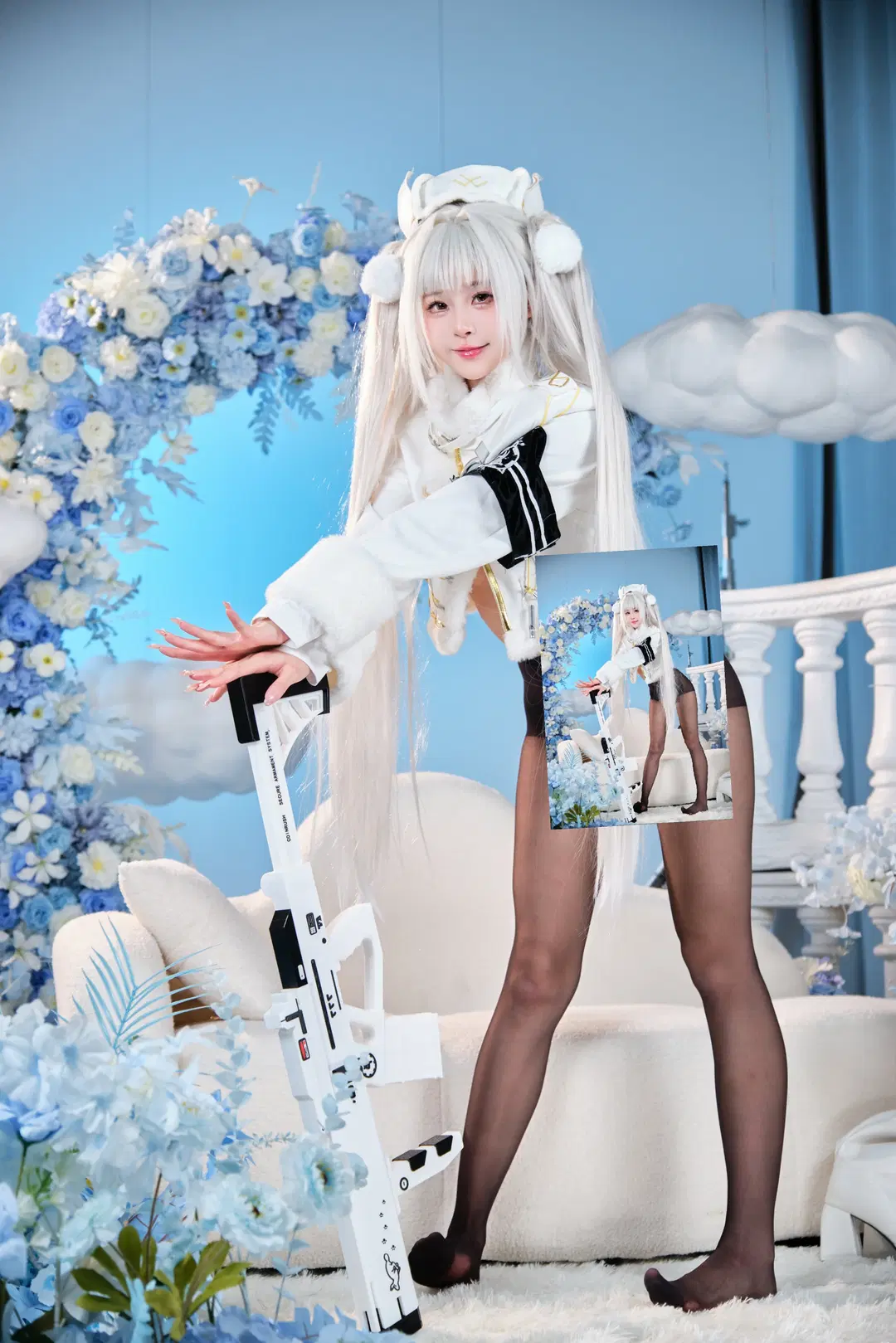 【白ウサギ コスプレ】勝利の女神：NIKKE フォーチュン・エクスプレス出発進行 - GOODLUCK好兆头 - 9枚目