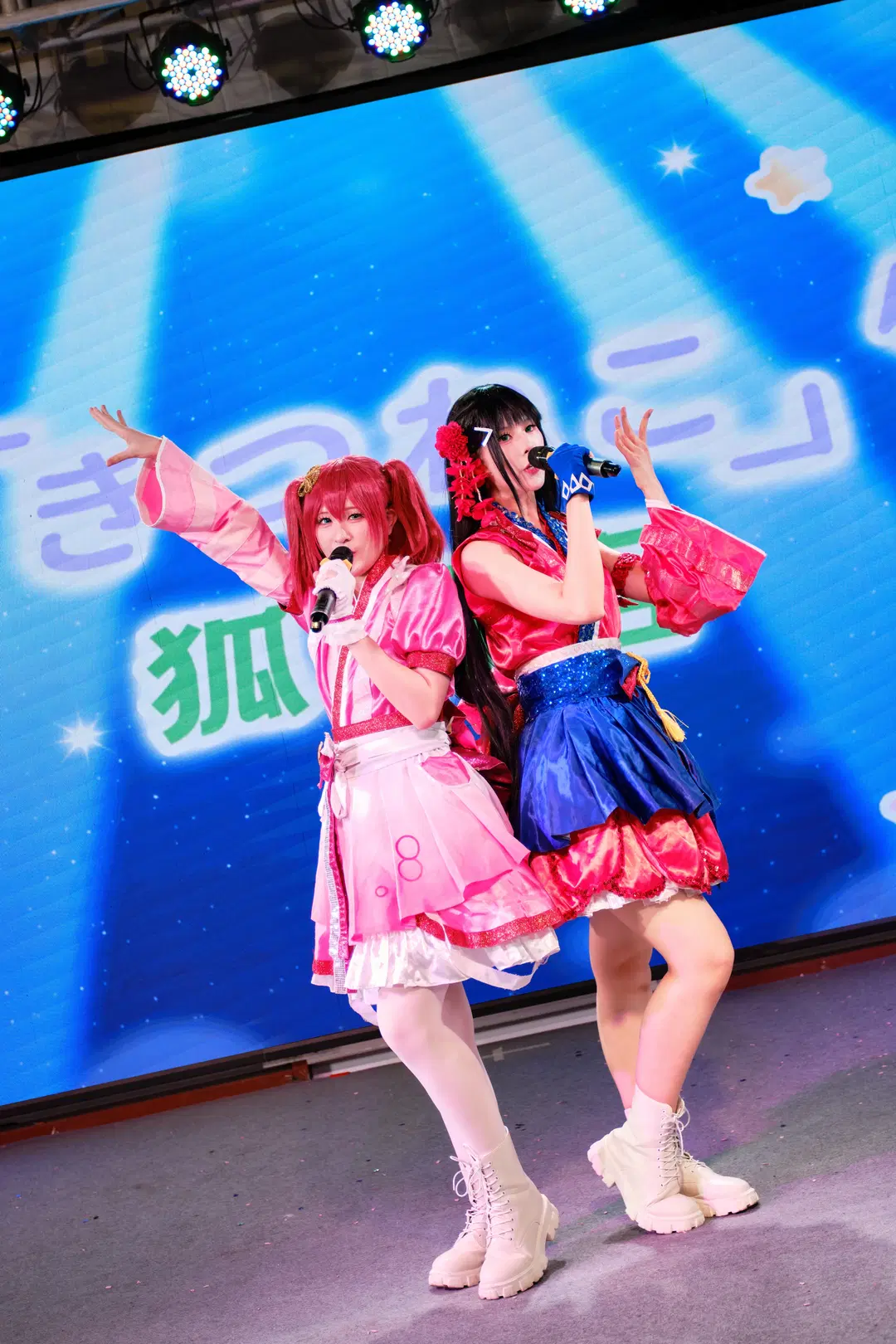 白丝, 舞台cosplay, LoveLive! Sunshine!!, 黑泽黛雅cos, 黑泽露比cos