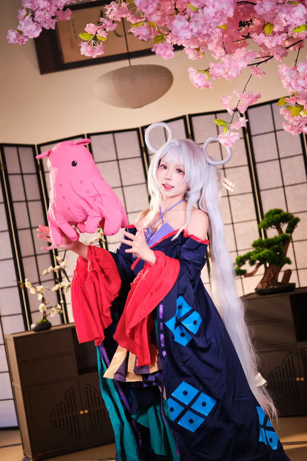 【月見ヤチヨコスプレ】『超かぐや姫！』桜の下で交わす和風コスプレの約束 - GOODLUCK好兆头 - 2枚目