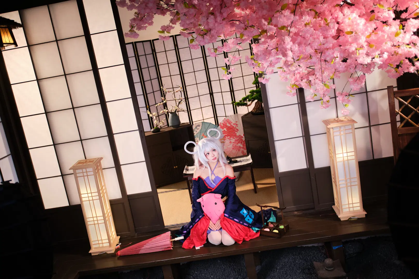 【月見ヤチヨコスプレ】『超かぐや姫！』桜の下で交わす和風コスプレの約束 - GOODLUCK好兆头 - 3枚目
