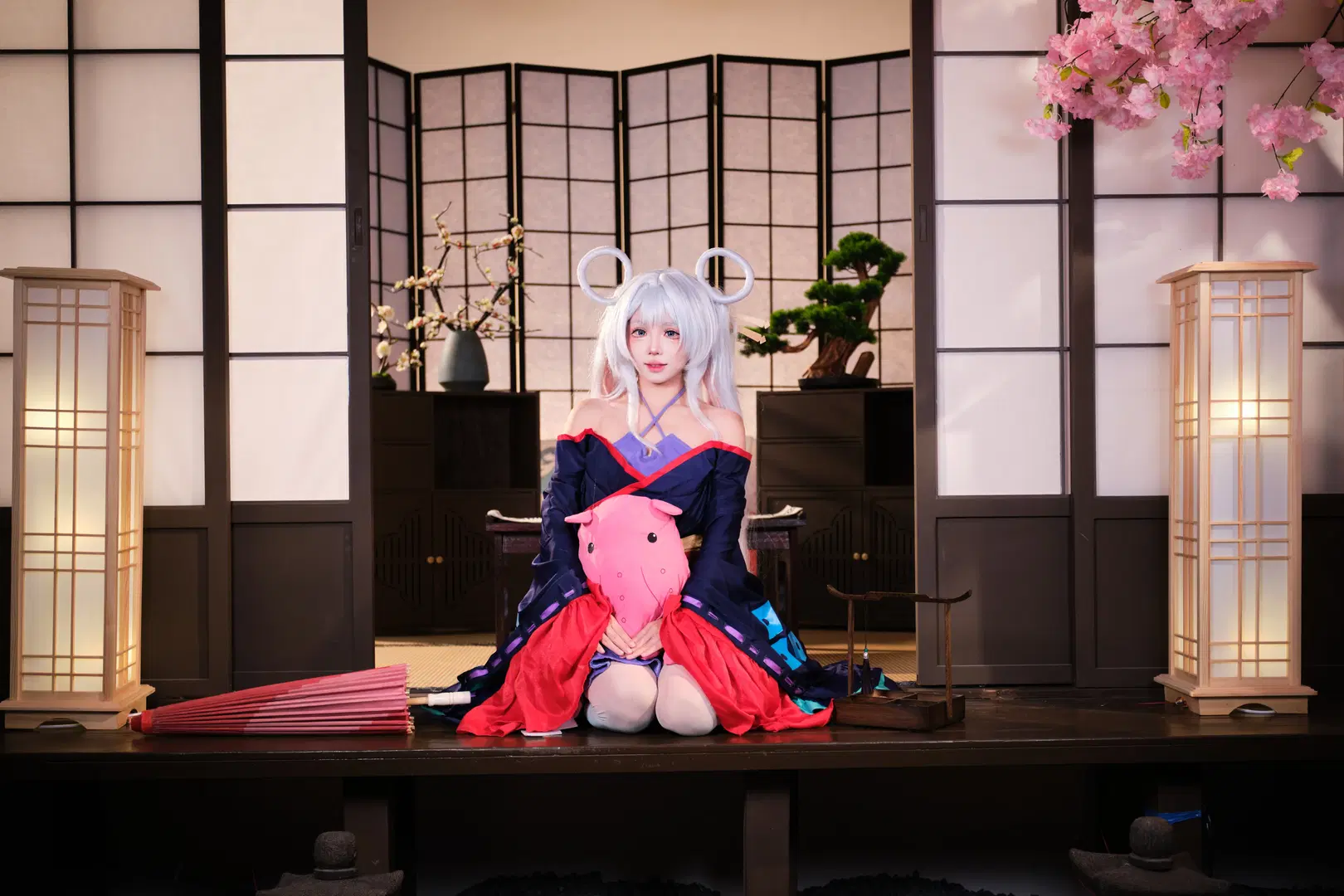 【月見ヤチヨコスプレ】『超かぐや姫！』桜の下で交わす和風コスプレの約束 - GOODLUCK好兆头 - 4枚目