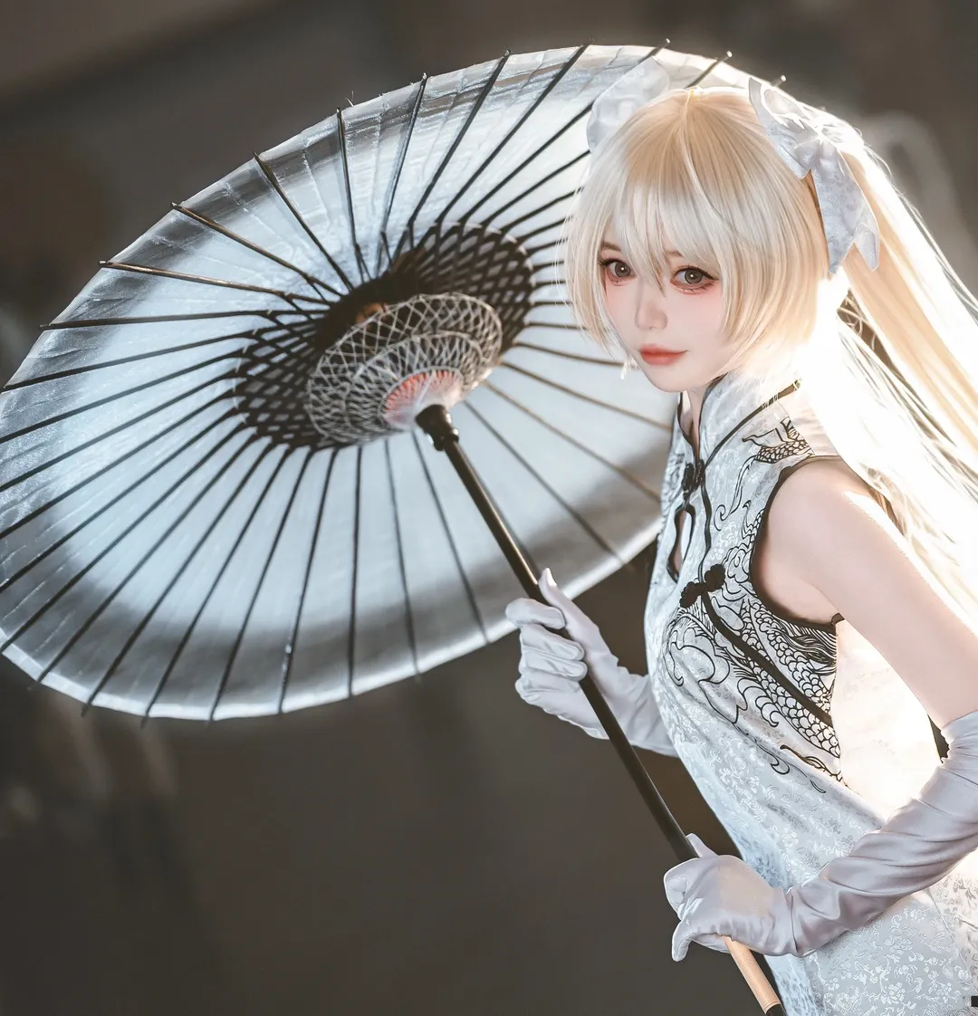 cosplay, 旗袍, 春日野穹cos, 穹妹cos, 白丝 - 第1张