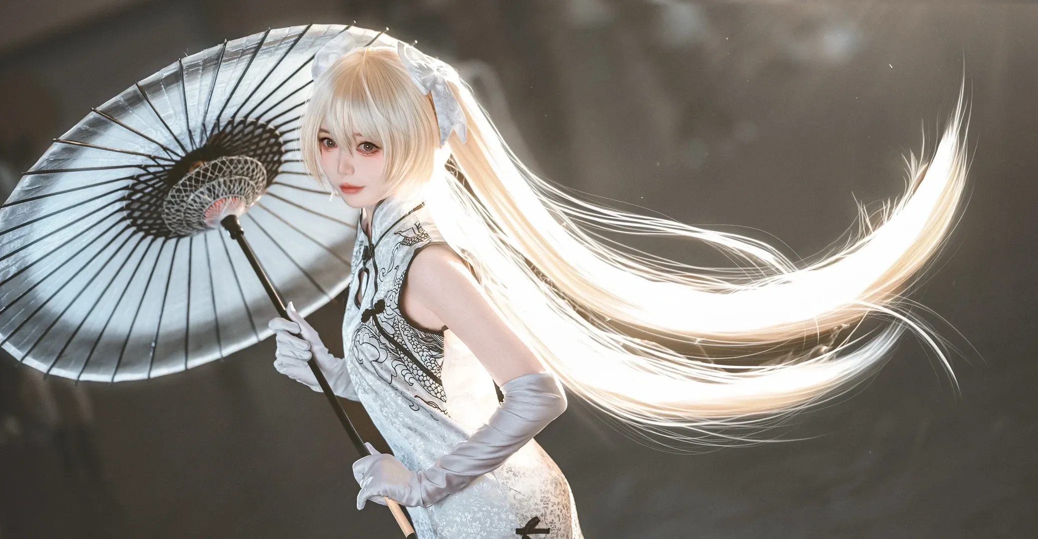 cosplay, 旗袍, 春日野穹cos, 穹妹cos, 白丝 - 第3张