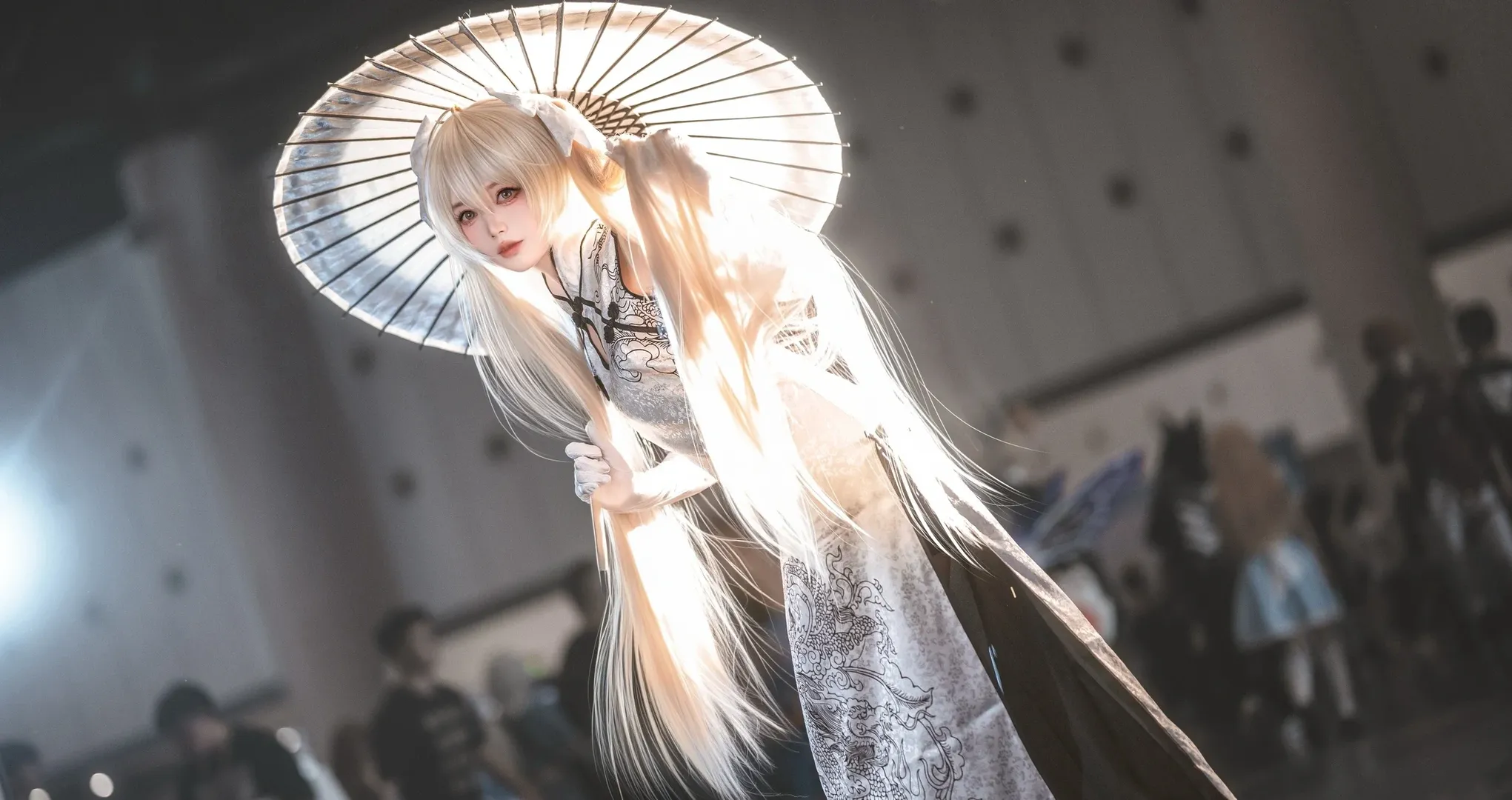 cosplay, 旗袍, 春日野穹cos, 穹妹cos, 白丝 - 第4张