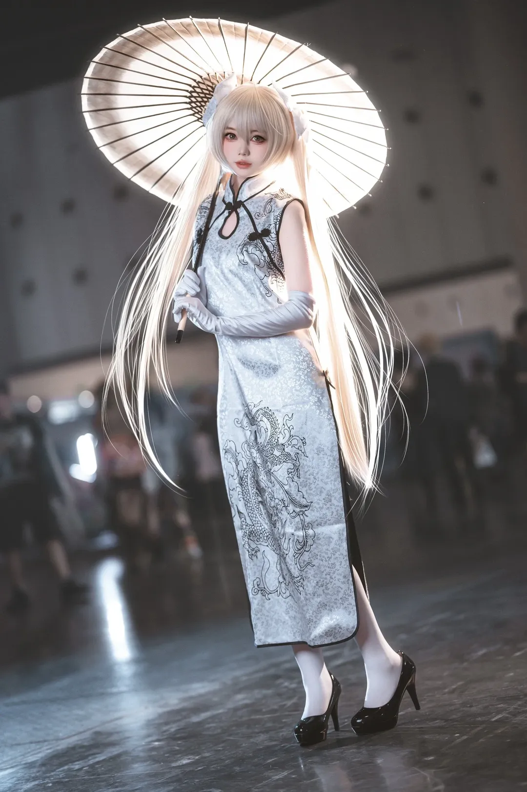 cosplay, 旗袍, 春日野穹cos, 穹妹cos, 白丝 - 第6张