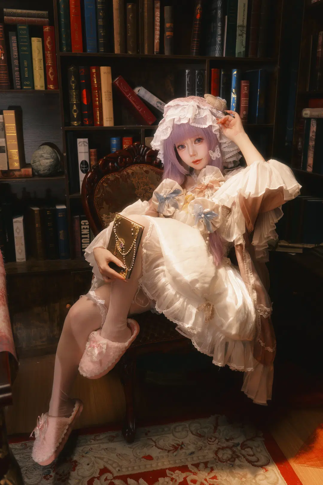 【帕秋莉cos】东方Project七曜魔女的图书馆静谧时光 - 另一个岁岁 - 第3张