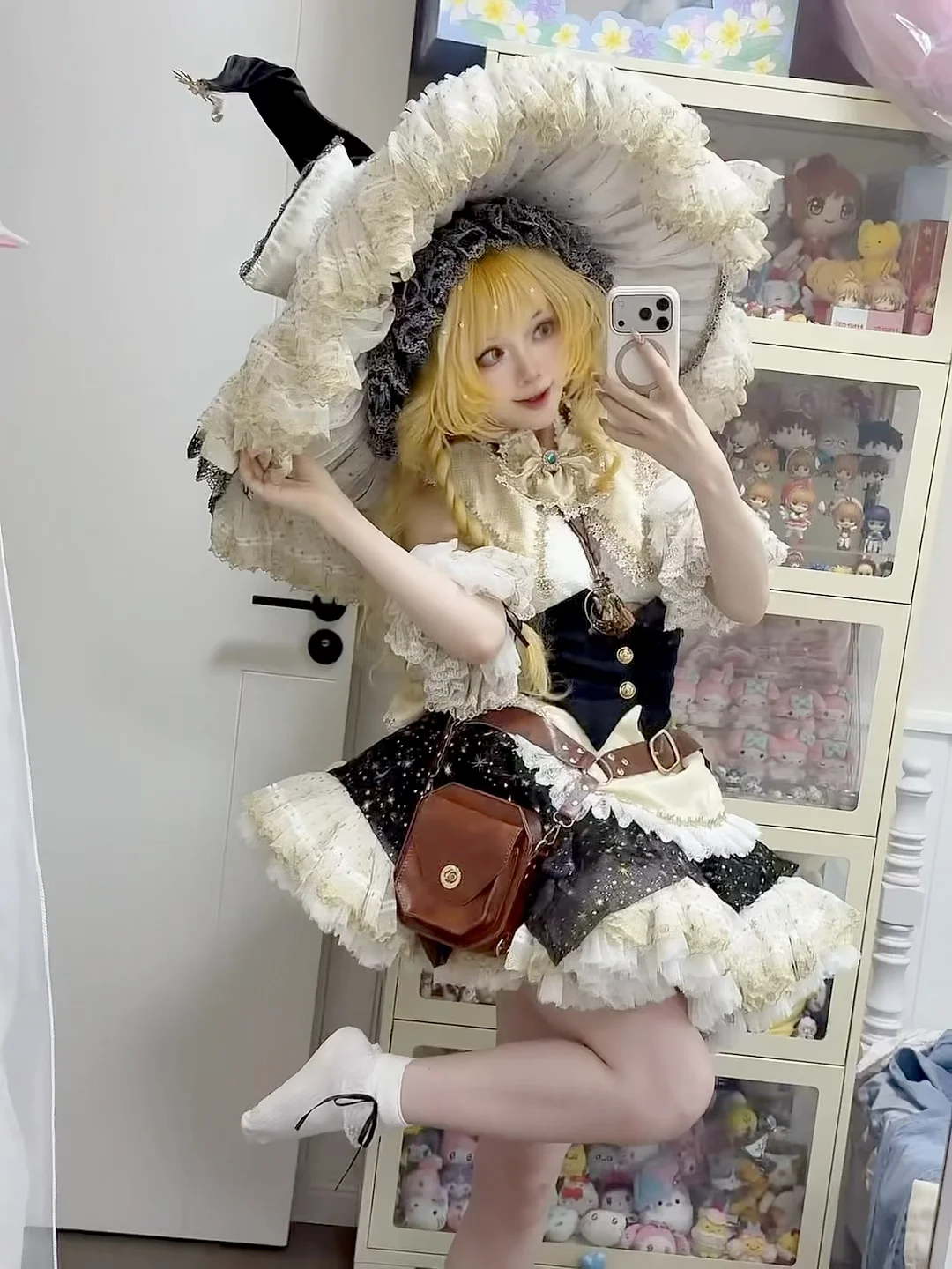 東方Project, 魔法使い, ロリータ, 霧雨魔理沙 コスプレ, 箒の小道具