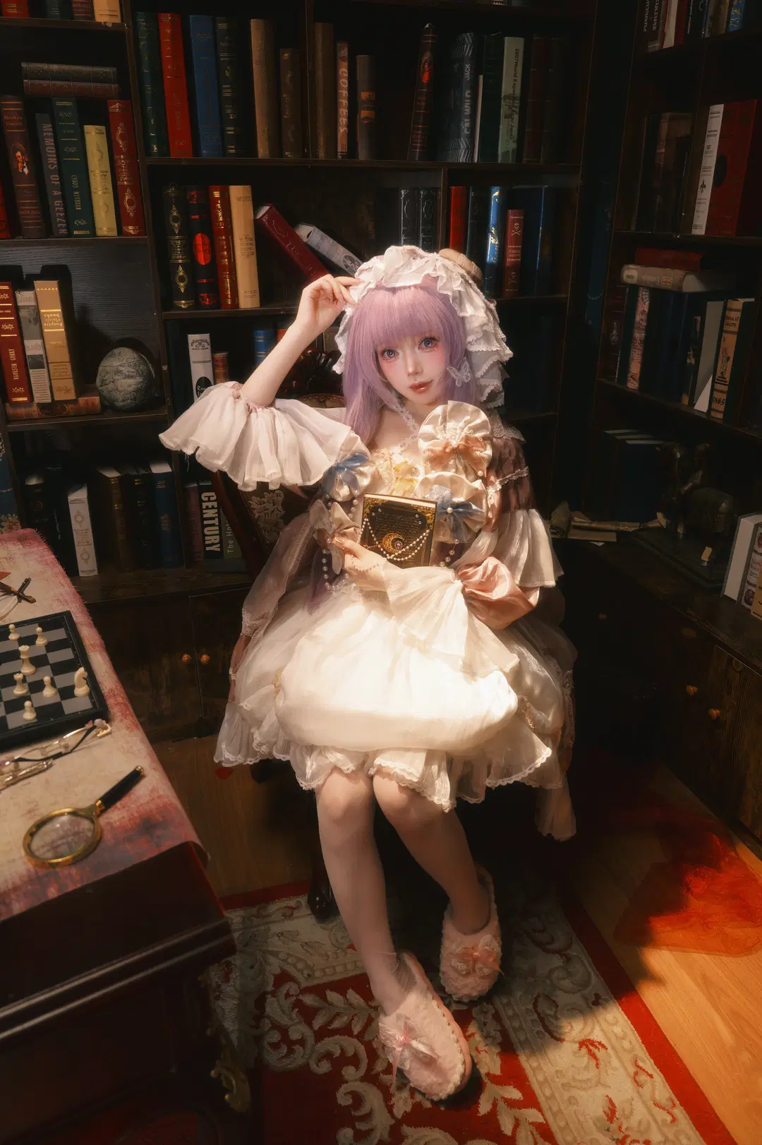 【パチュリー コスプレ】『東方Project』の隠遁の魔女、むきゅー - 另一个岁岁 - 2枚目