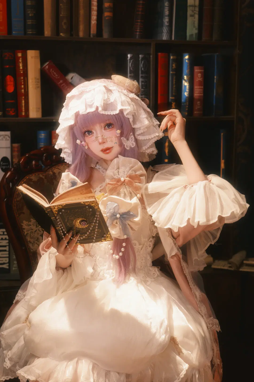 【パチュリー コスプレ】『東方Project』の隠遁の魔女、むきゅー - 另一个岁岁 - 4枚目