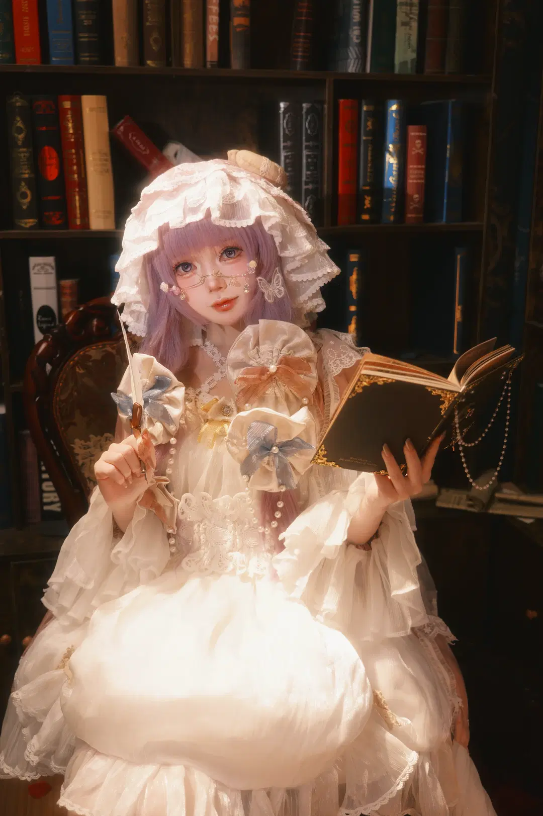 【パチュリー コスプレ】『東方Project』の隠遁の魔女、むきゅー - 另一个岁岁 - 5枚目