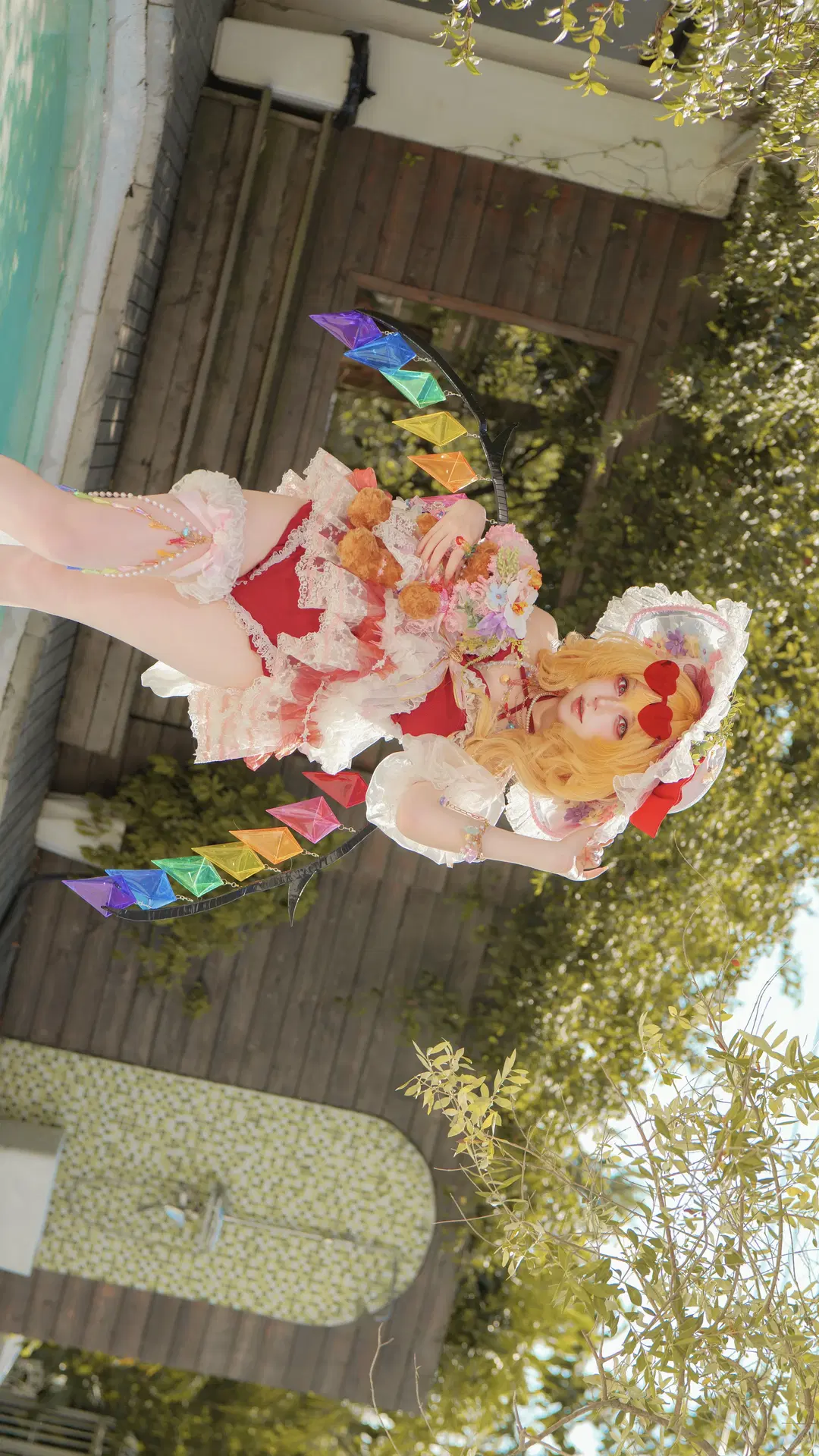 【フランドール・スカーレット コスプレ】東方Project 二次設定水着、陽光の下の夏の精霊 - 另一个岁岁 - 4枚目