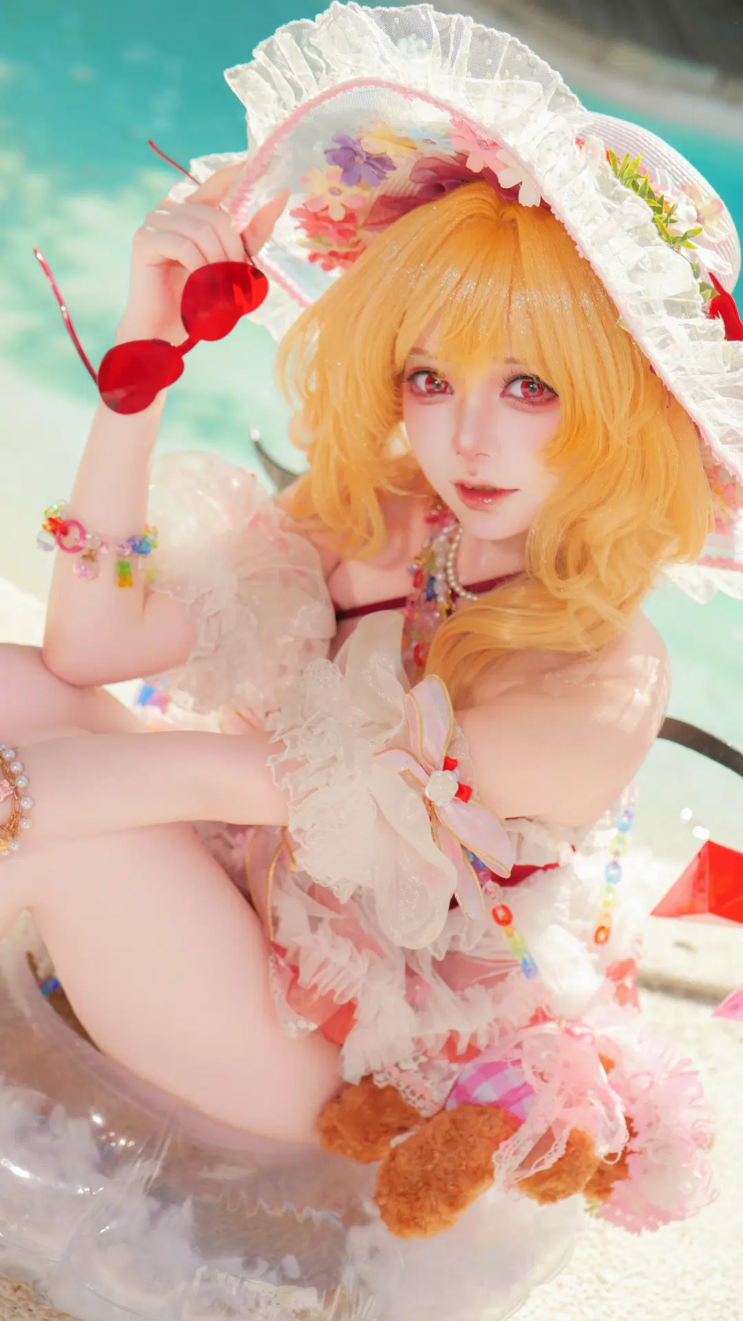 【フランドール・スカーレット コスプレ】東方Project 二次設定水着、陽光の下の夏の精霊 - 另一个岁岁 - 7枚目