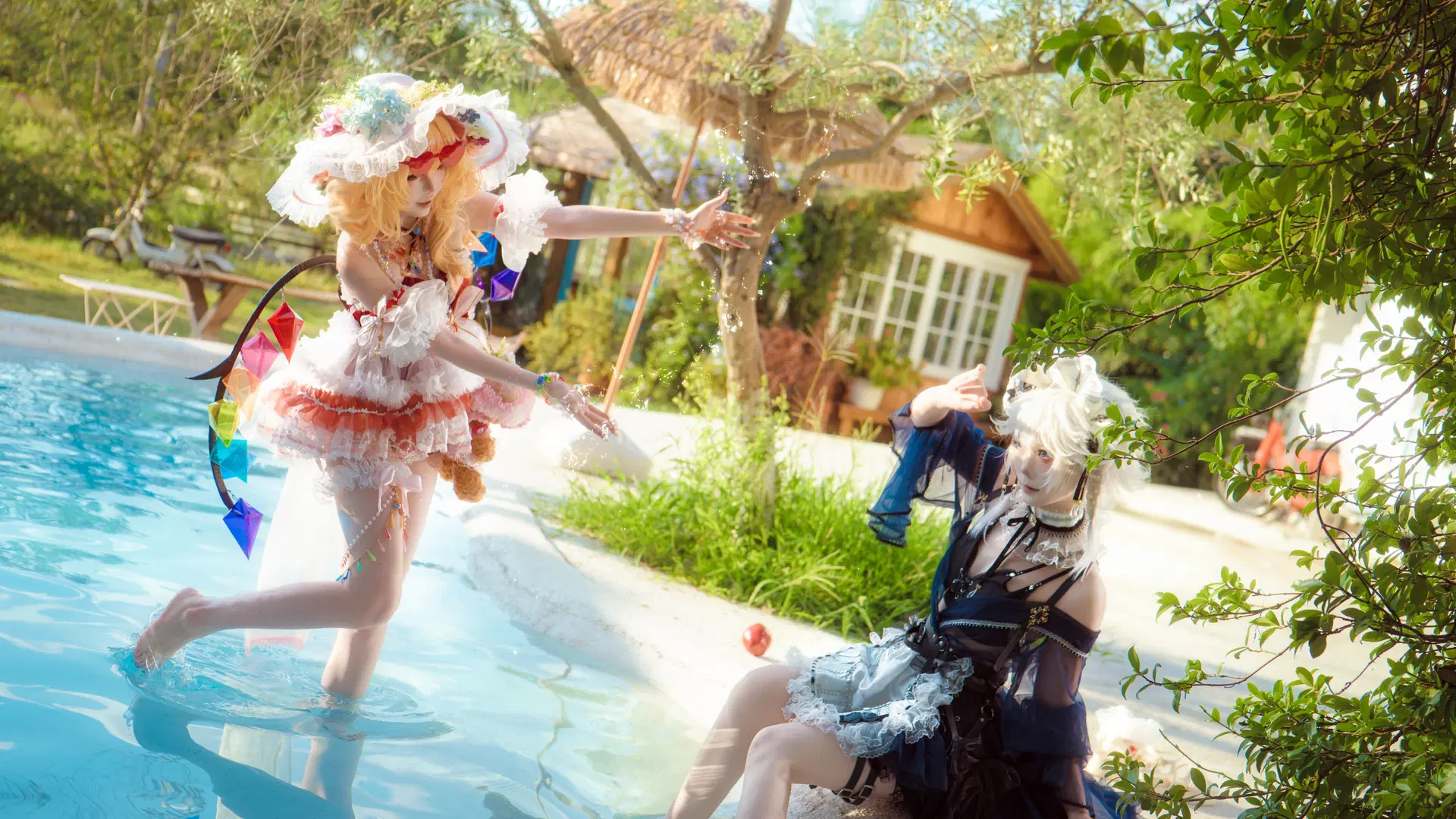 【芙兰朵露cos】东方project二小姐与女仆长夏日双人外景 - 另一个岁岁 - 第4张