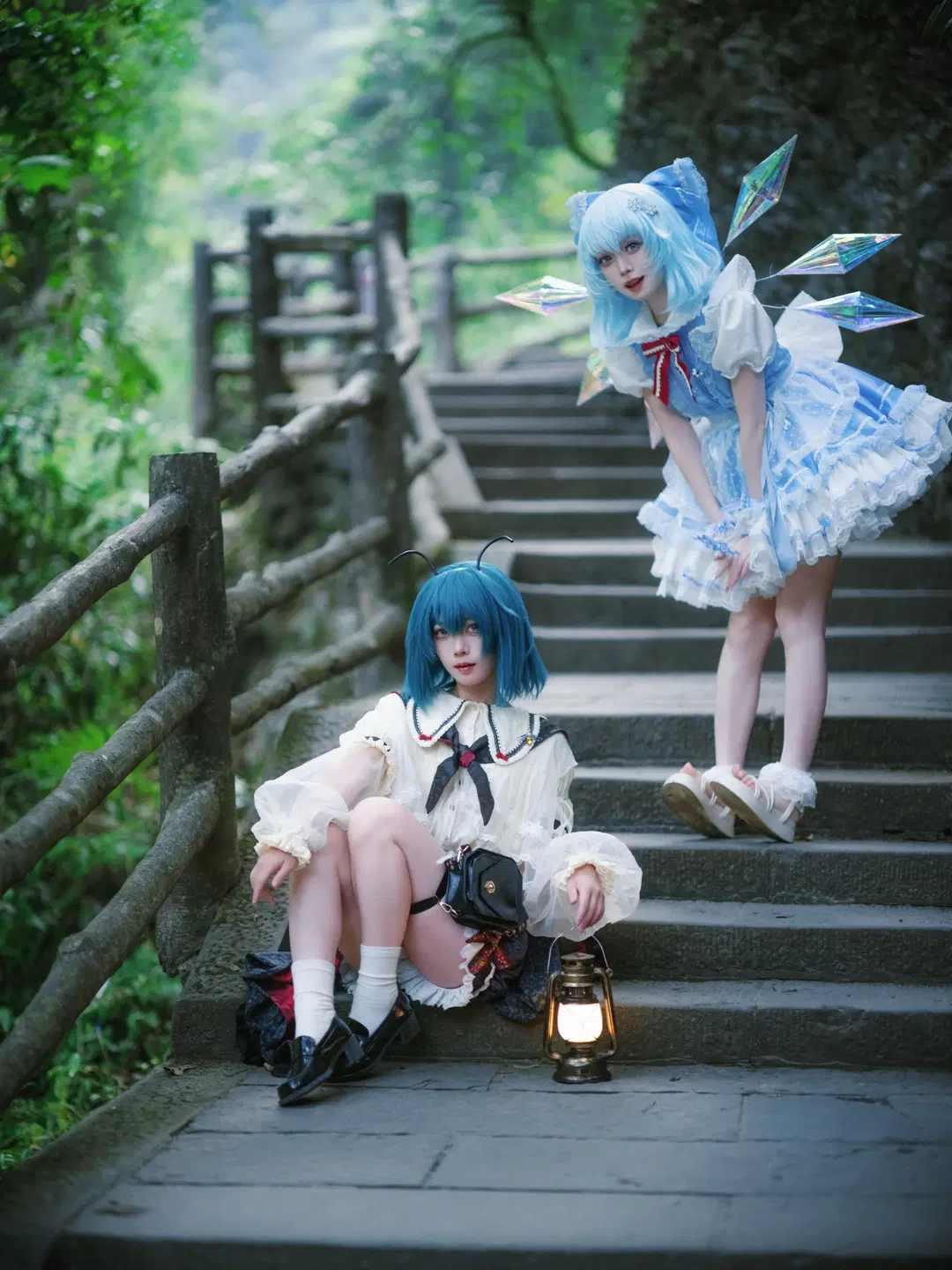 【チルノコスプレ】東方Project東方二次設定 渓谷に舞う氷精と蛍火 - 另一个岁岁 - 6枚目