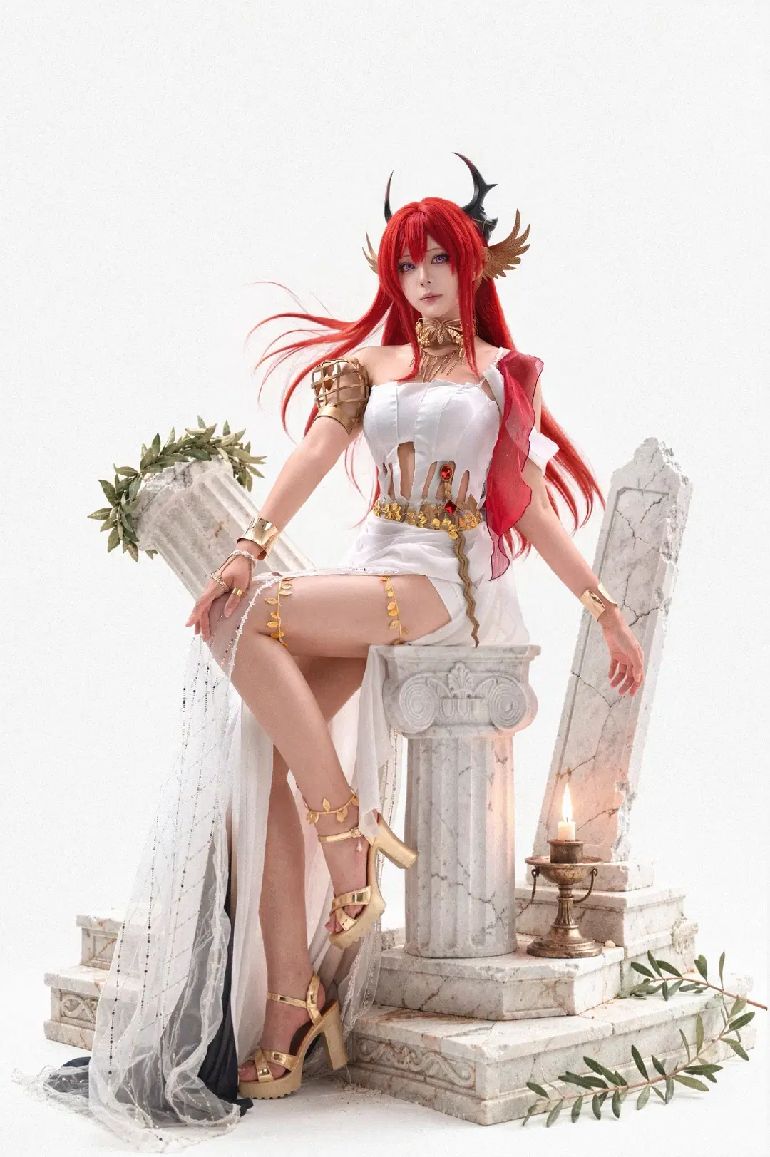 Arknights, Surtr cosplay, Ambience Synesthesia, Red hair cosplay, ACG Discovery Project