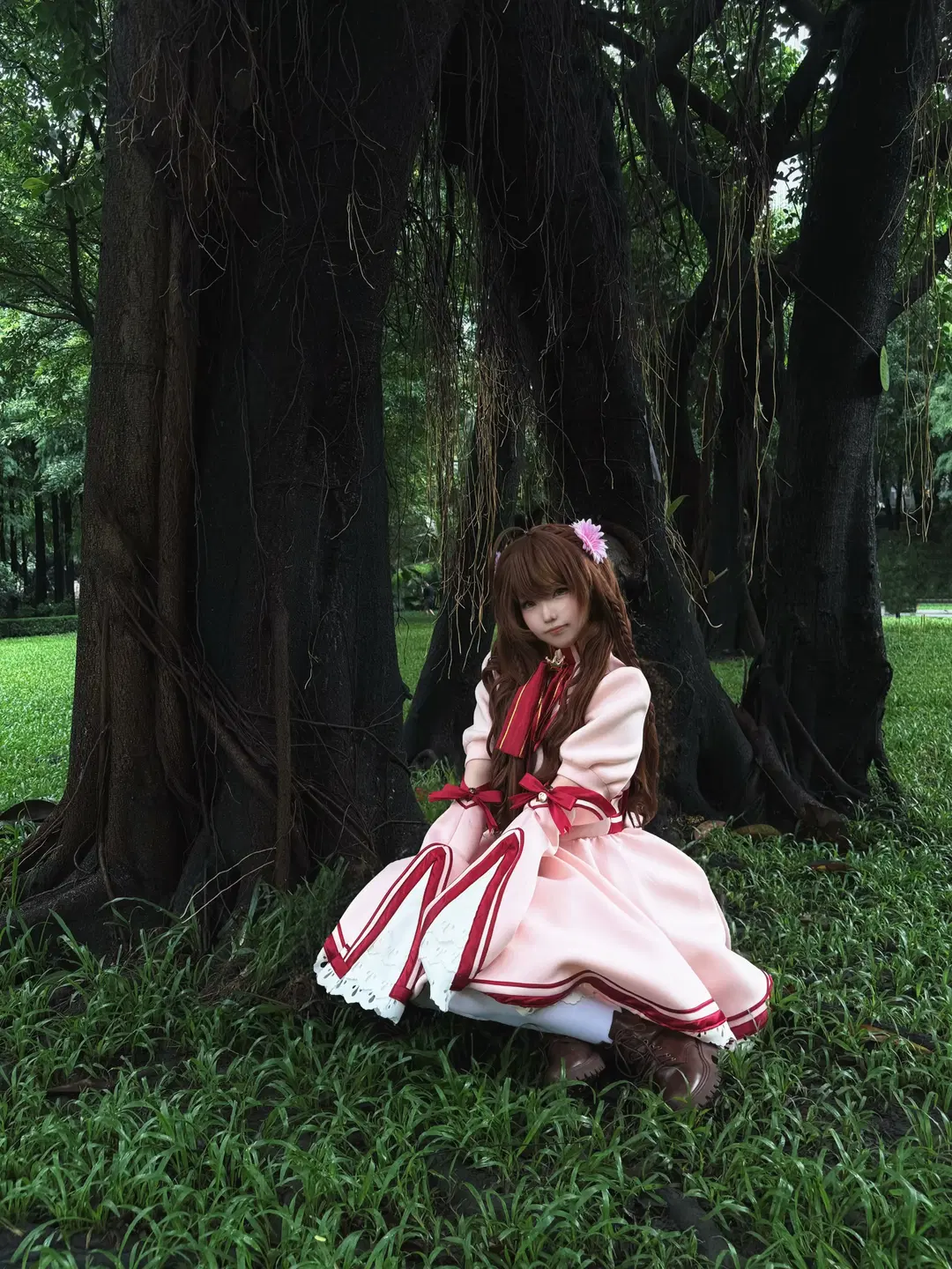 【神戸小鳥 コスプレ】『リライト』雨の森で紡ぐピンクのドレス記録 - 珊瑚雪雪 - 2枚目