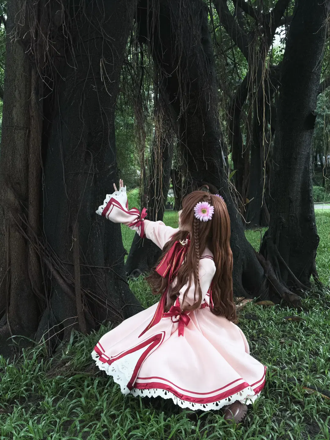 【神戸小鳥 コスプレ】『リライト』雨の森で紡ぐピンクのドレス記録 - 珊瑚雪雪 - 4枚目