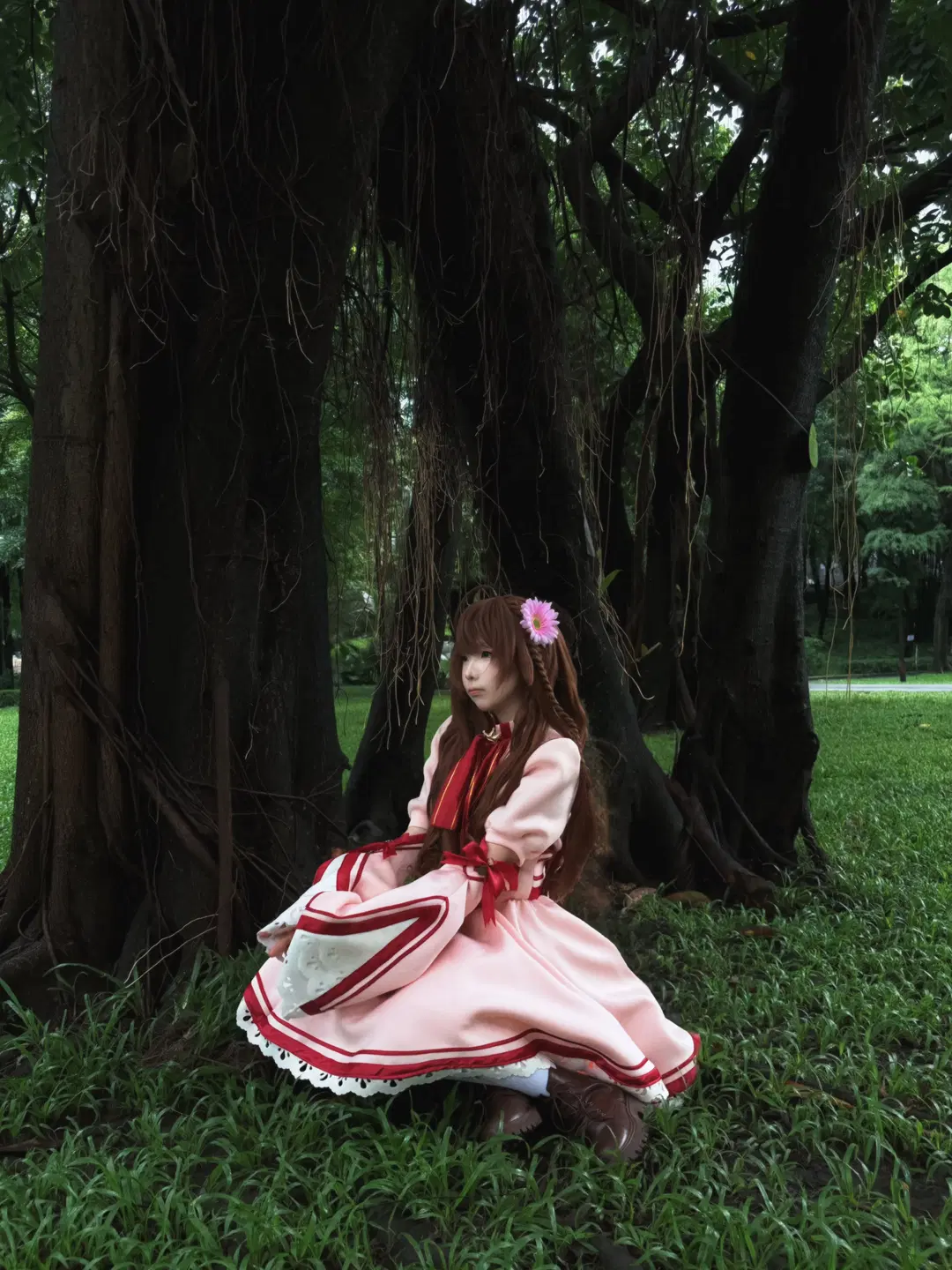 【神戸小鳥 コスプレ】『リライト』雨の森で紡ぐピンクのドレス記録 - 珊瑚雪雪 - 5枚目