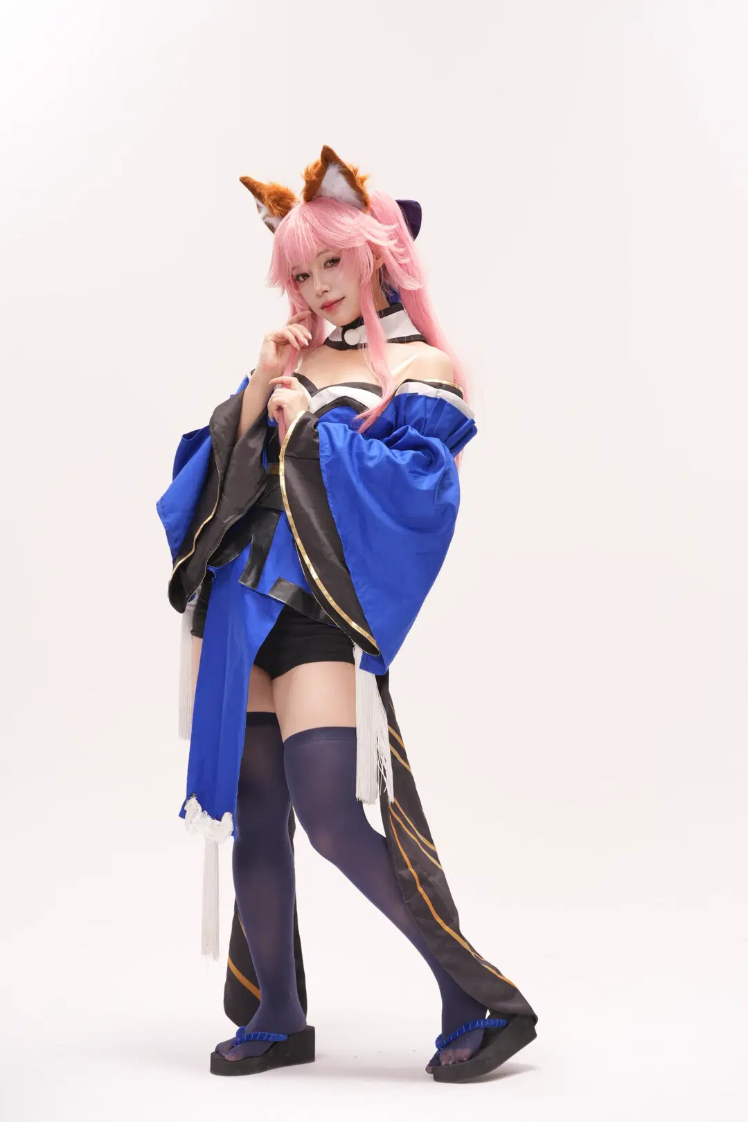 cosplay, 二次元摄影, Fate/Grand Order, 玉藻前cos, 长筒丝袜