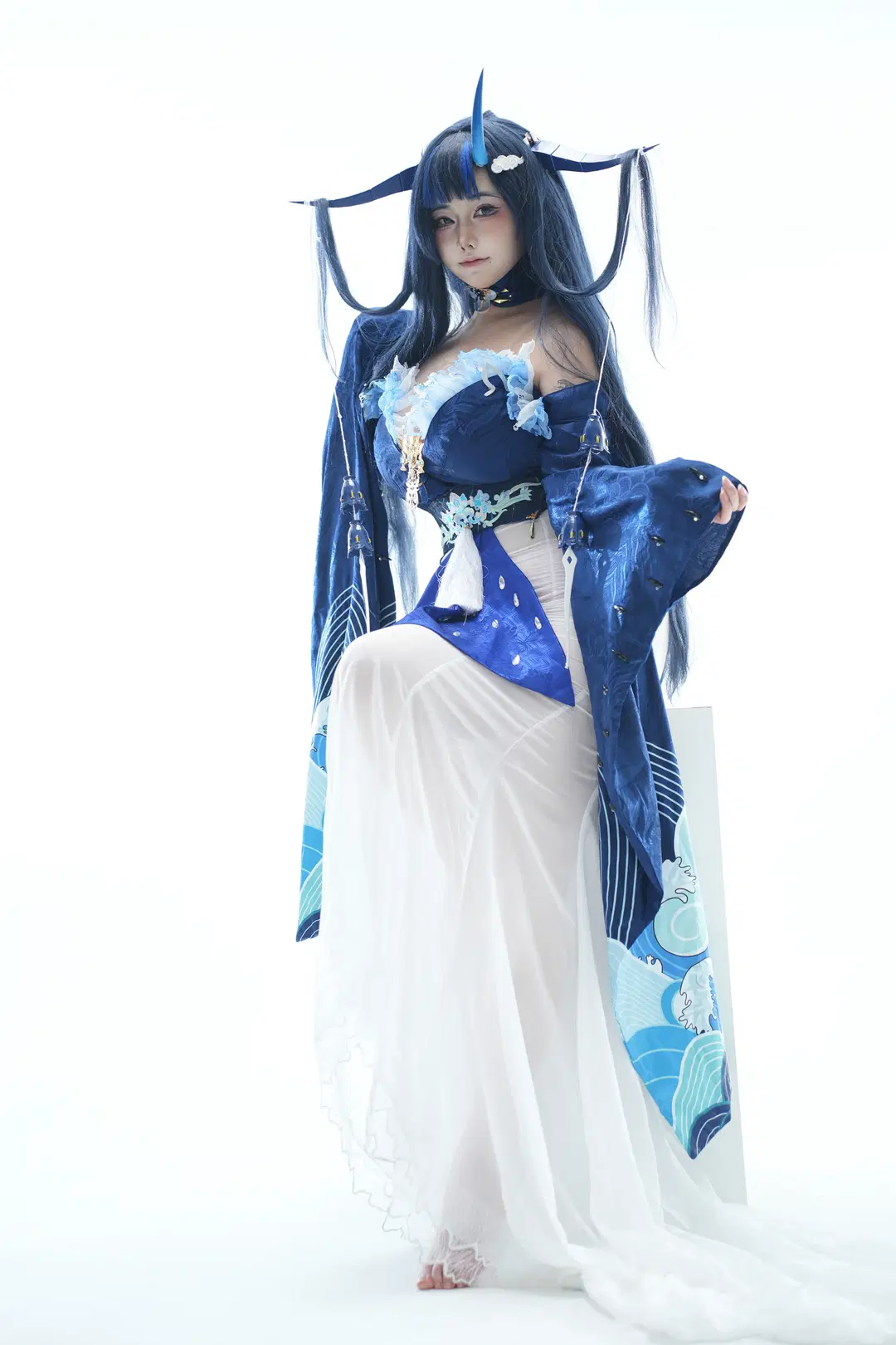【雲龍cos】碧藍航線雲龍，藍白交織的海洋幻想 - 北鸢 - 第2張