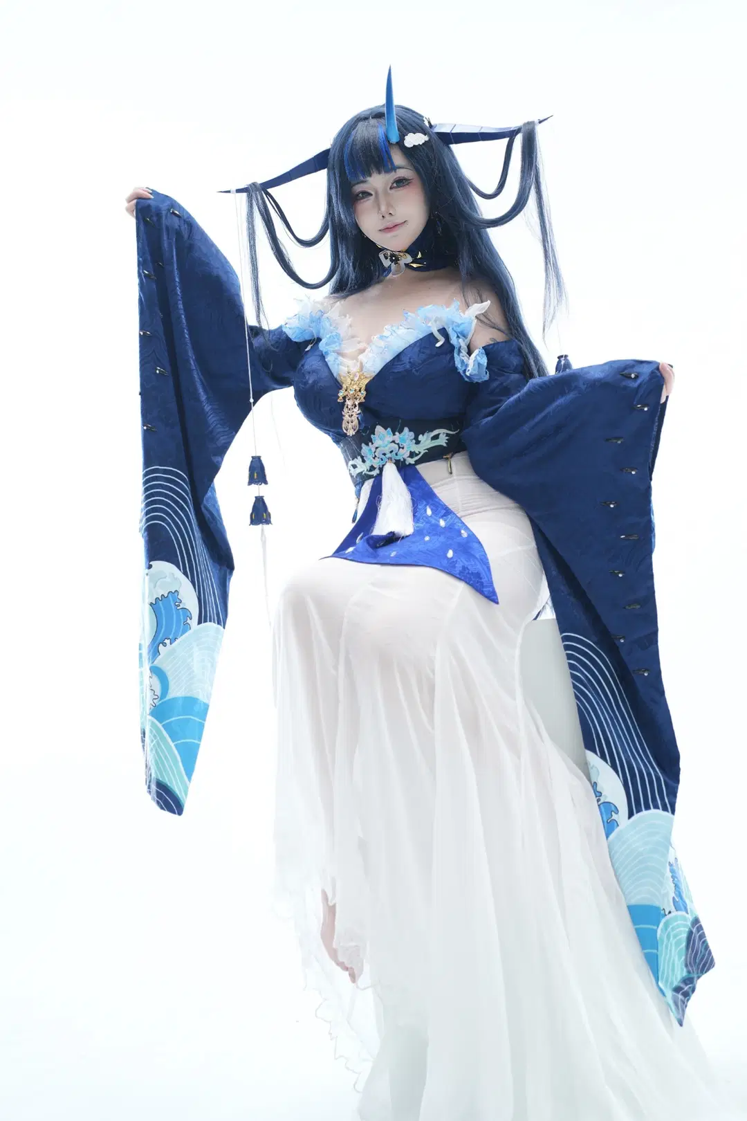 【雲龍cos】碧藍航線雲龍，藍白交織的海洋幻想 - 北鸢 - 第4張