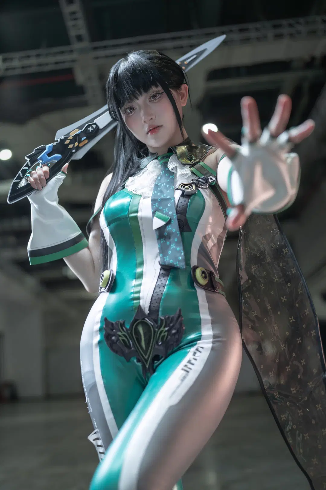 二次元cosplay, 剑星, bw漫展, 伊芙cos, 丝袜