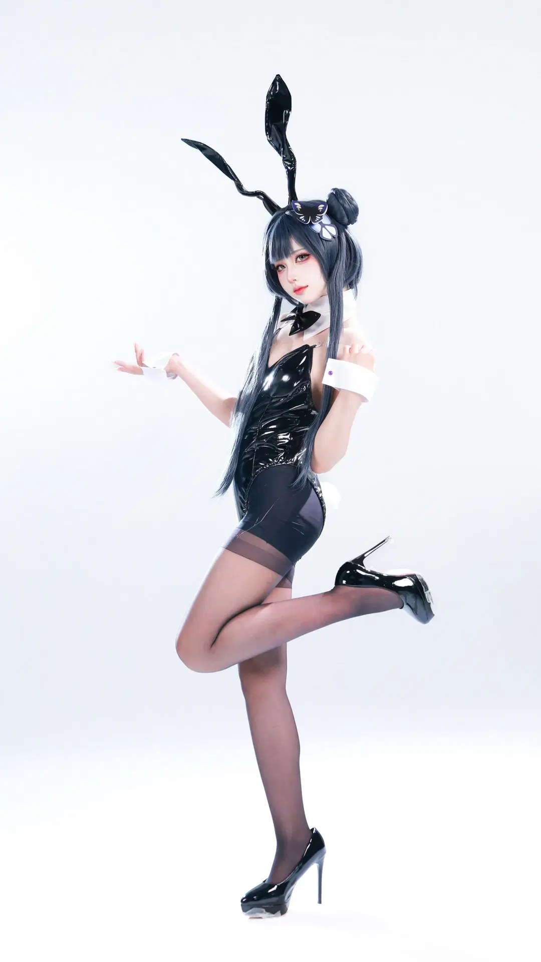 蔚藍檔案, 妃咲cos, 兔女郎, 二次元cosplay, 黑絲
