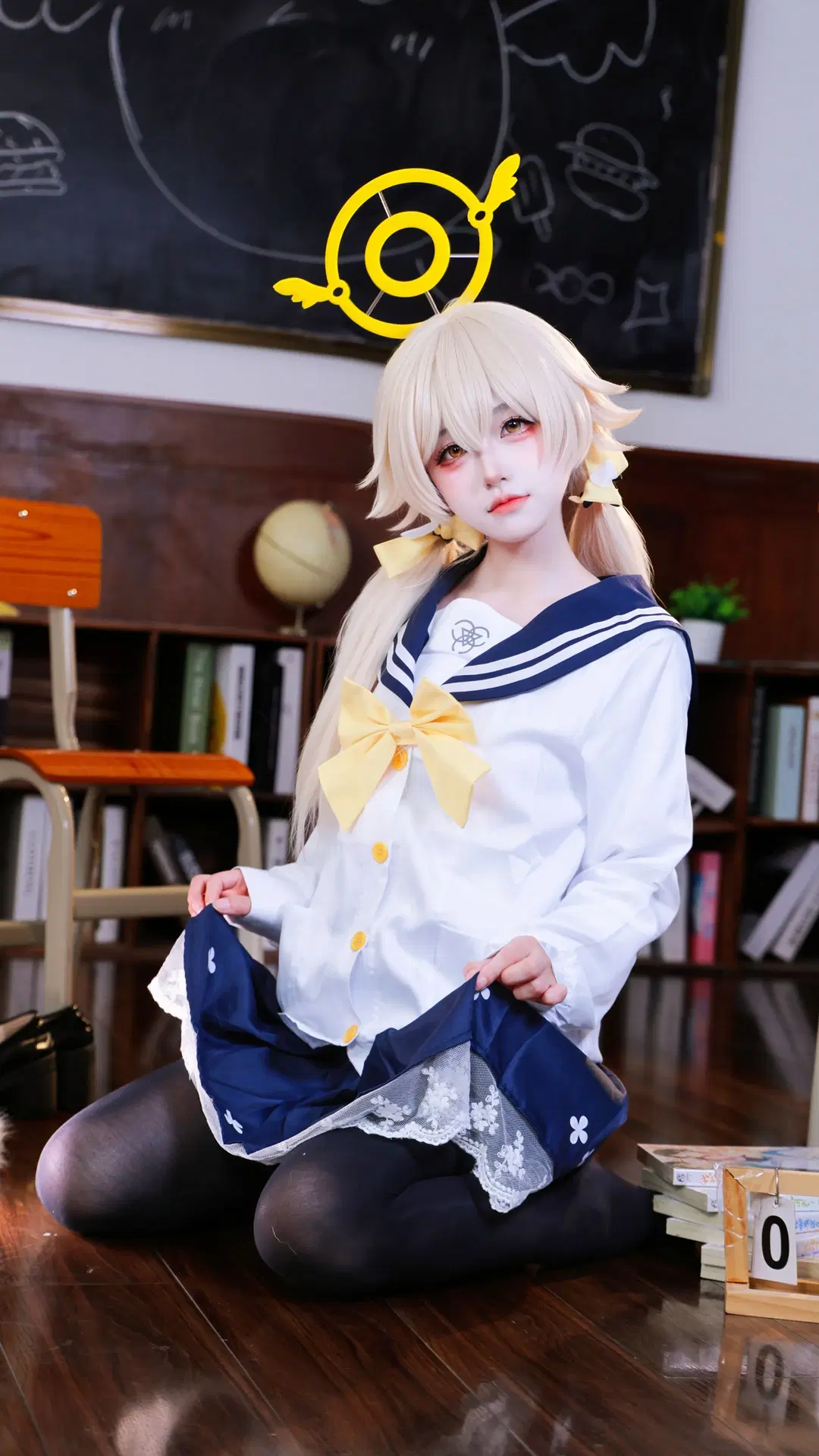 【日富美cos】蔚蓝档案里的乖巧小天使 - 望眠 - 第2张