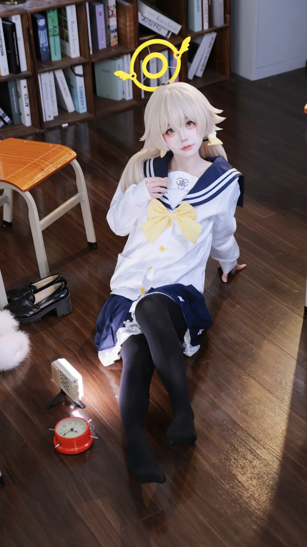 cosplay, 二次元摄影, 蔚蓝档案, 黑丝, 日富美cos