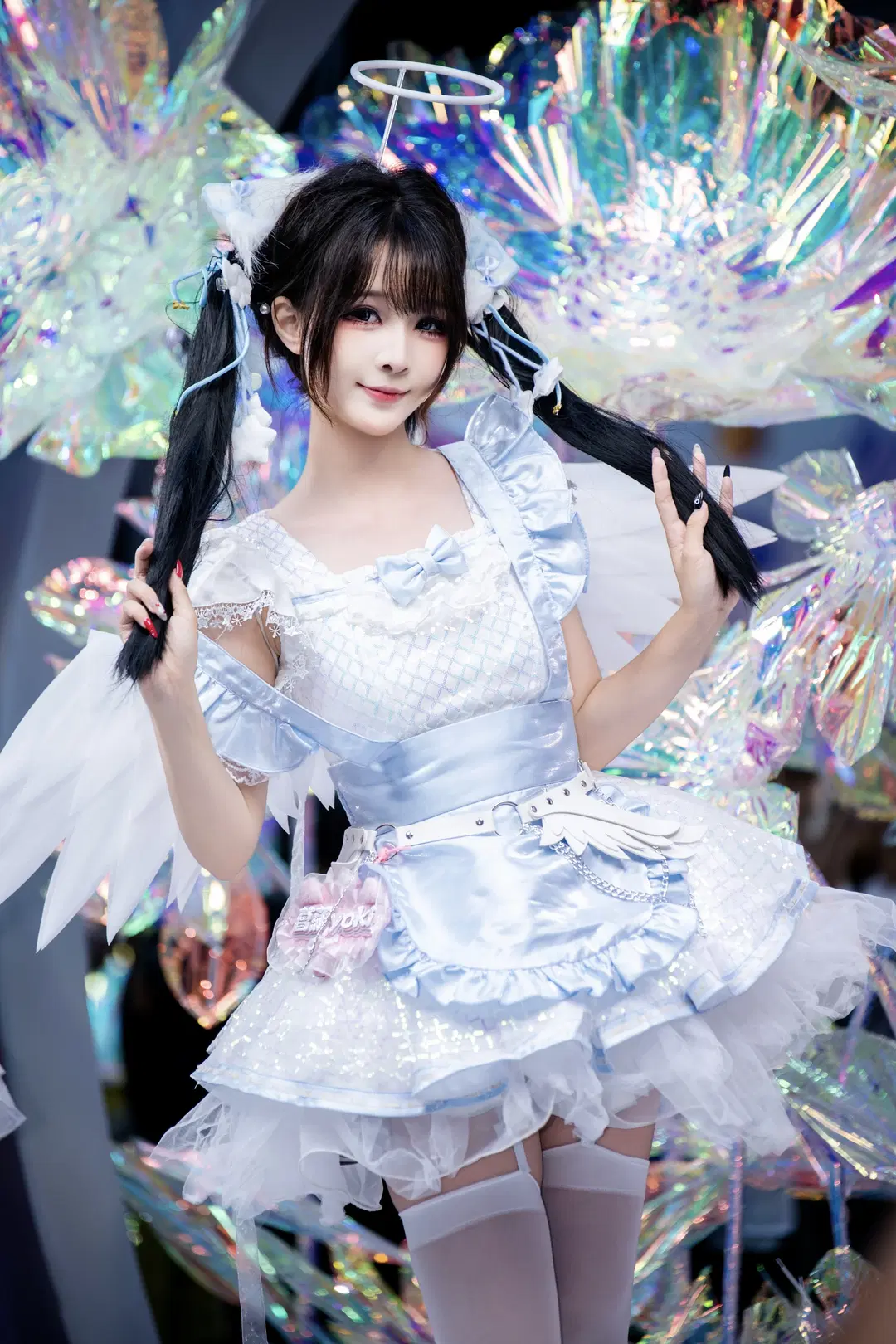 Elf Maid Look at the ChinaJoy Sony Booth: Black and Purple Gothic Style Looks Stunning on Camera by 随风旋律 - Image 2
