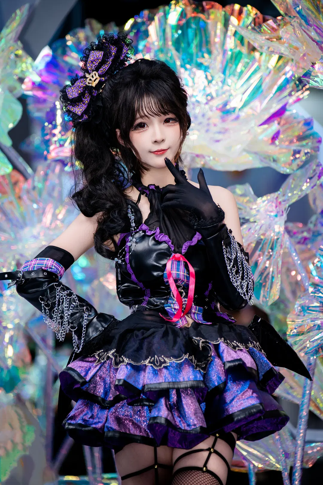 Elf Maid Look at the ChinaJoy Sony Booth: Black and Purple Gothic Style Looks Stunning on Camera by 随风旋律 - Image 3