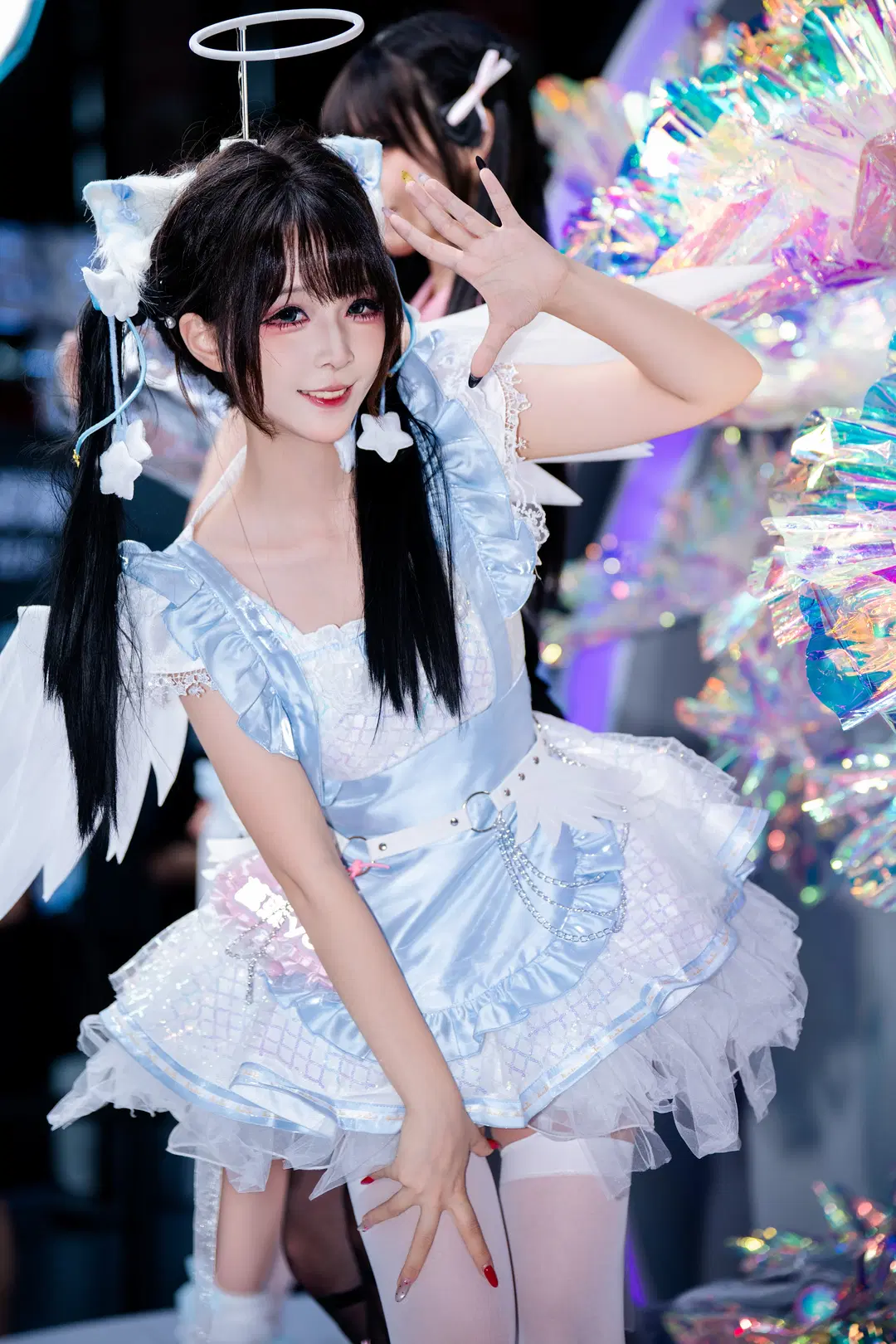 Elf Maid Look at the ChinaJoy Sony Booth: Black and Purple Gothic Style Looks Stunning on Camera by 随风旋律 - Image 5