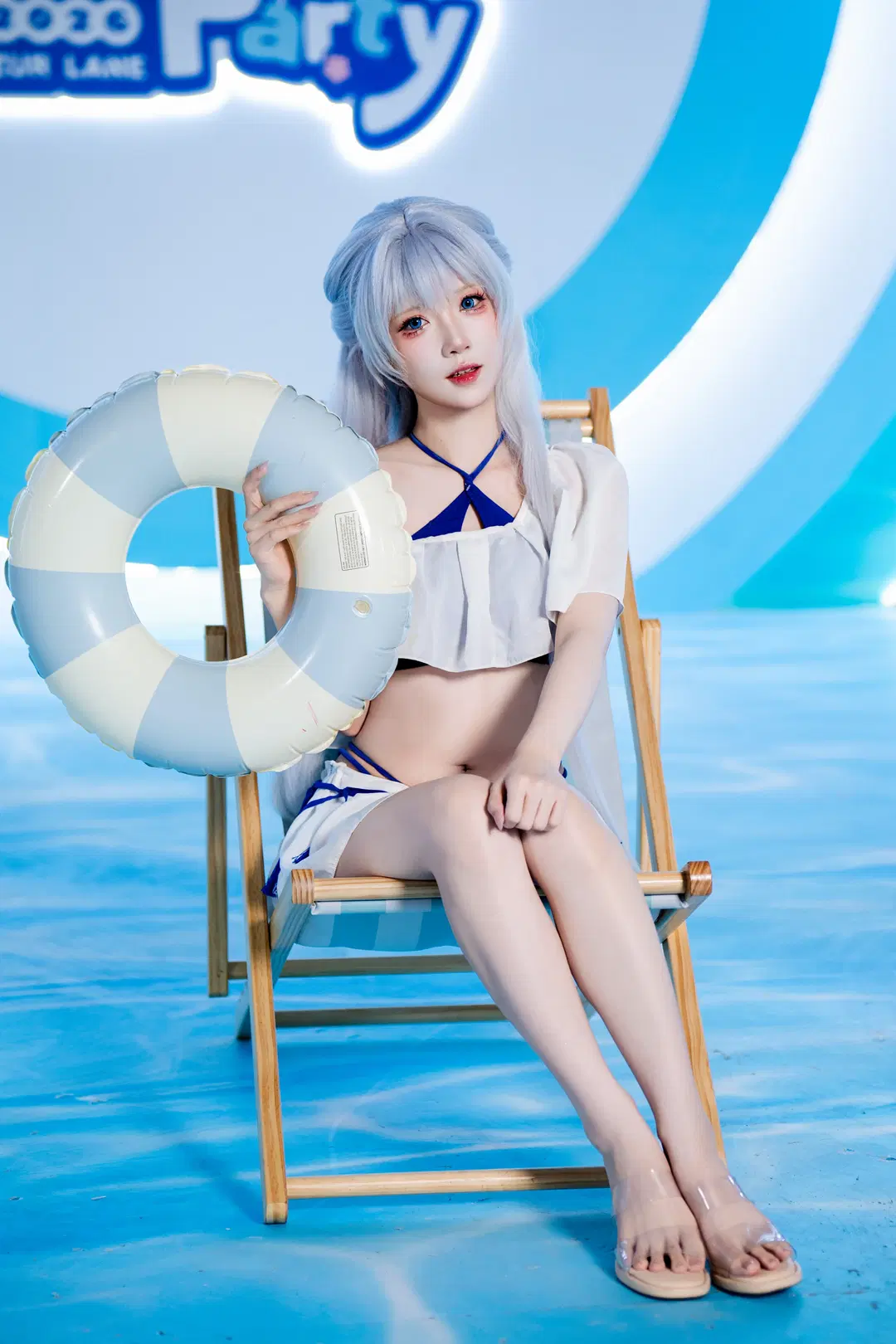 【Argus cosplay】Azur Lane: Refreshing Summer Holiday by the Pool | Swimsuit cosplay Azur Lane cosplay Sweet girl by 随风旋律 - Image 3