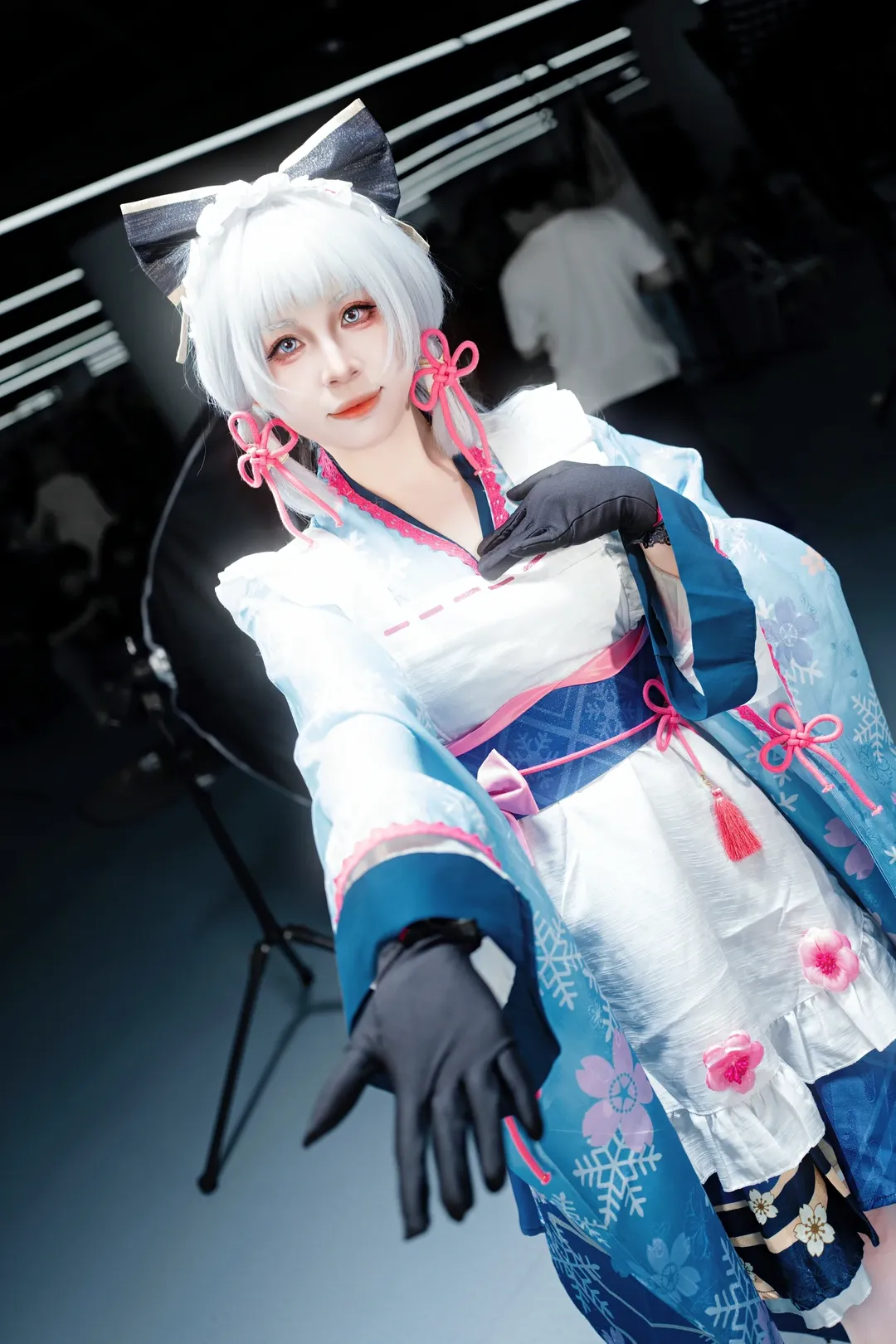 神里绫华cos, 和风服饰, 漫展摄影, cosplay场照, 长腿 - 第4张
