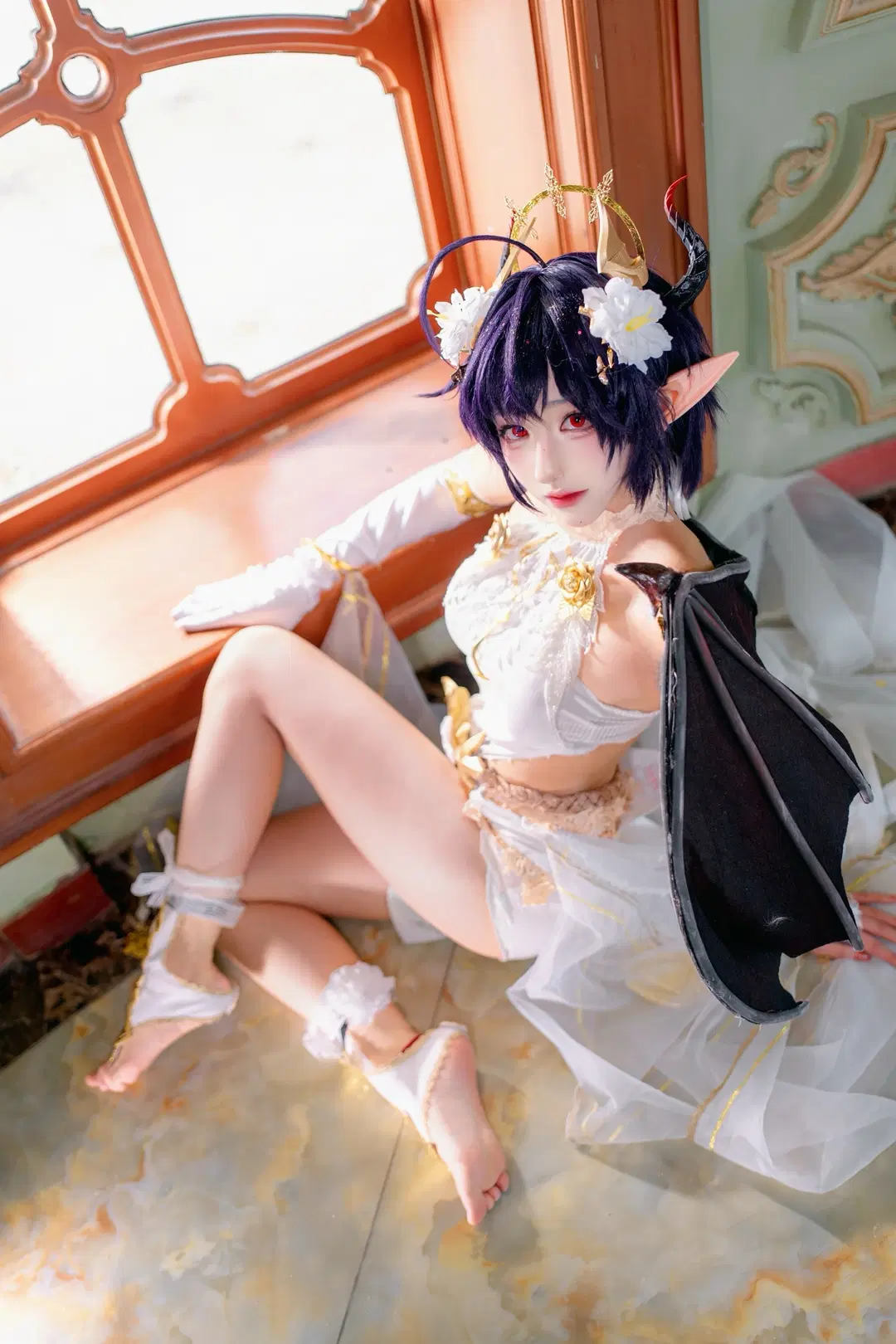 【龍姬cos】碧藍幻想之白紗與黑翼的奇幻碰撞 - 大饼（ijoy场照可约） - 第2張