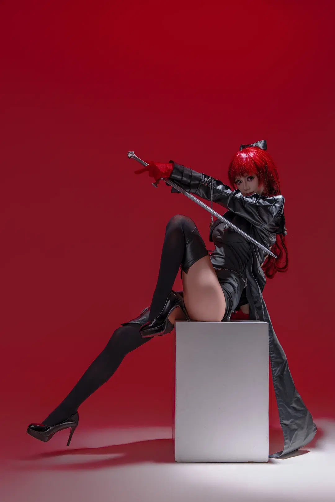 [Yoshizawa Kasumi cosplay] P5R underclassman's crimson visual impact by 大饼（ijoy场照可约） - Image 3