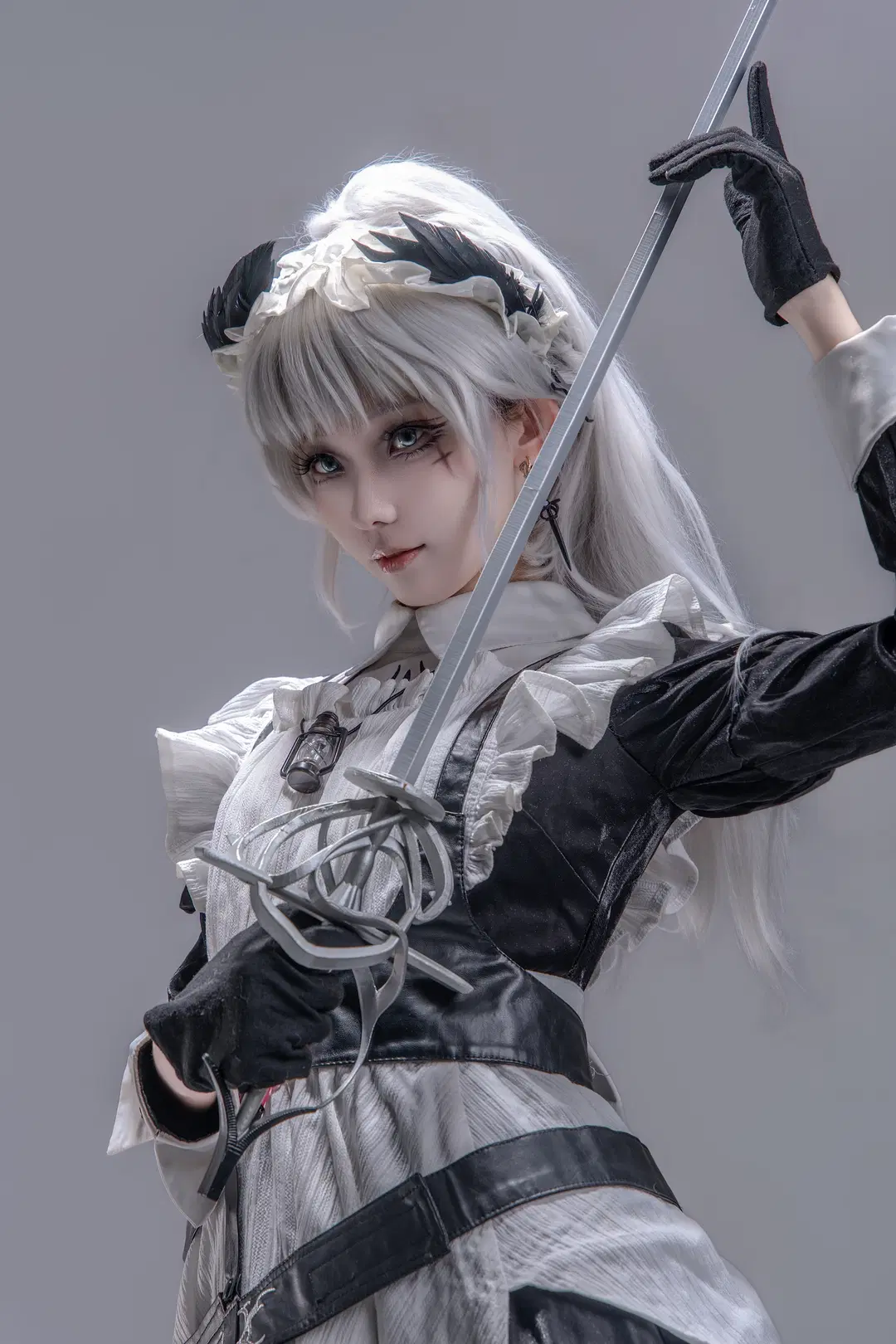 [Irene cosplay] Arknights Combat maid pose reference by 大饼（ijoy场照可约） - Image 5