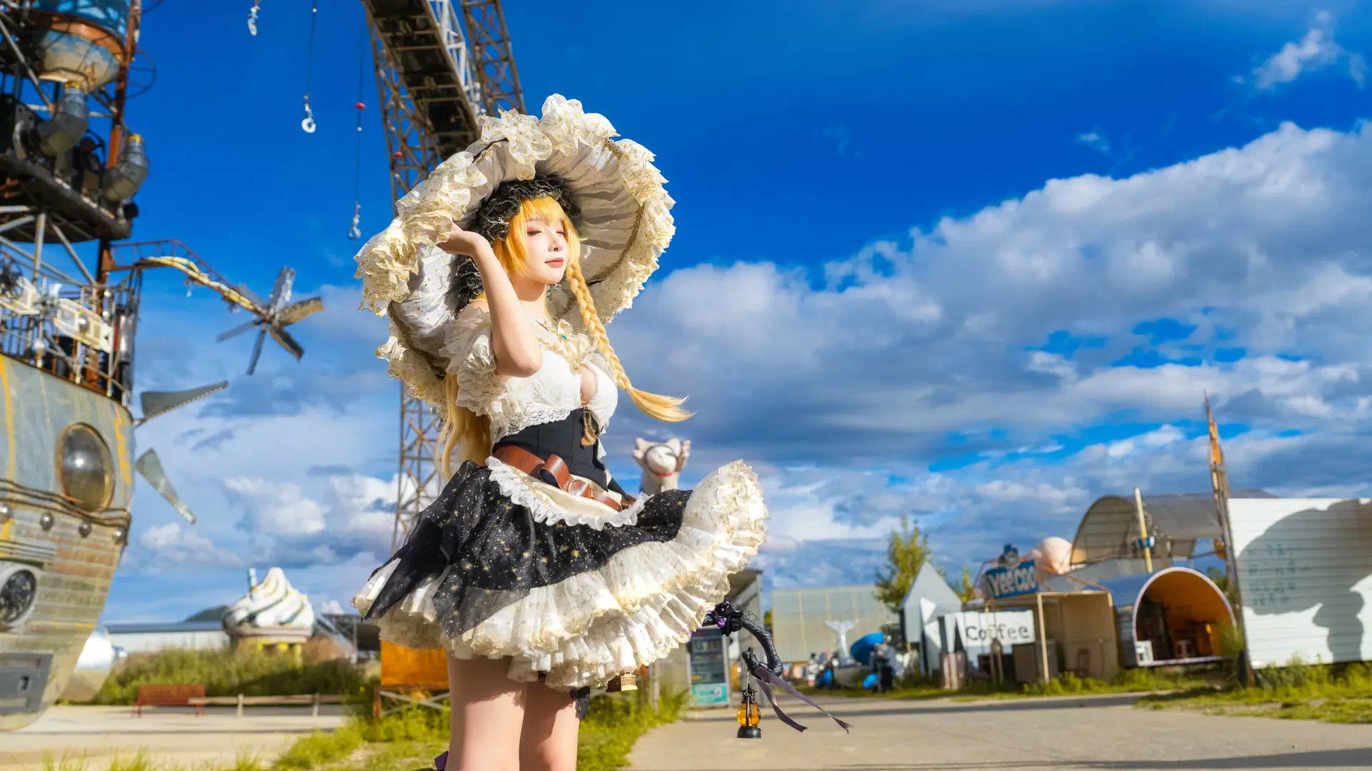 【魔理沙cos】东方Project魔理沙的户外蒸汽朋克风正片 - Cazy - 第3张