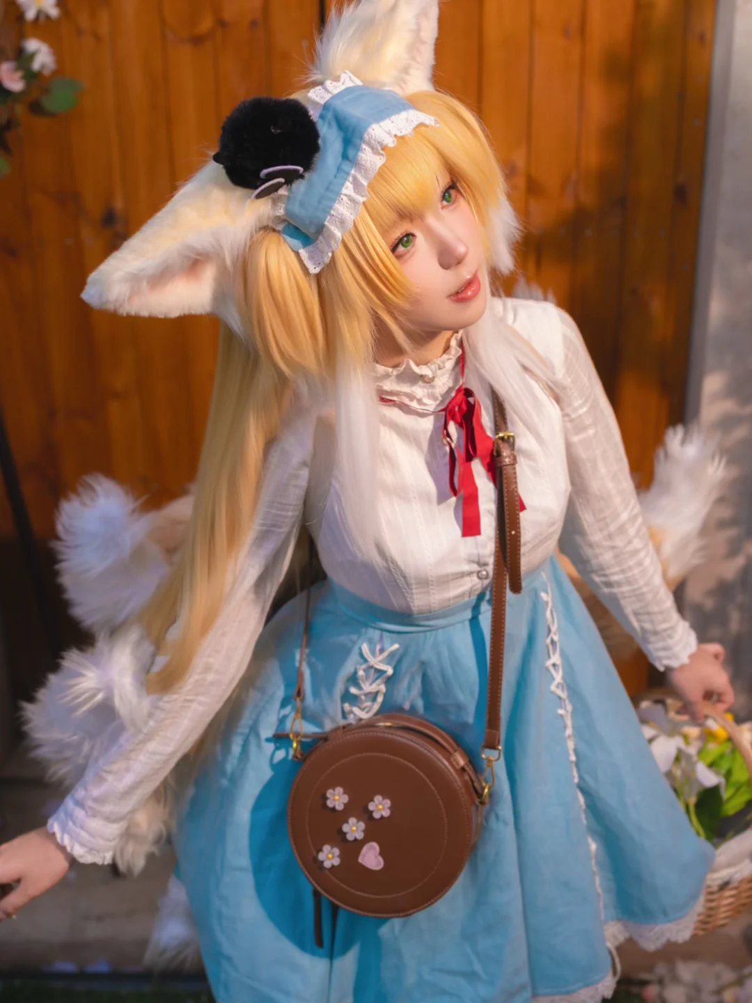 cosplay, Arknights, Suzuran Cosplay, Animal ears, Blonde hair