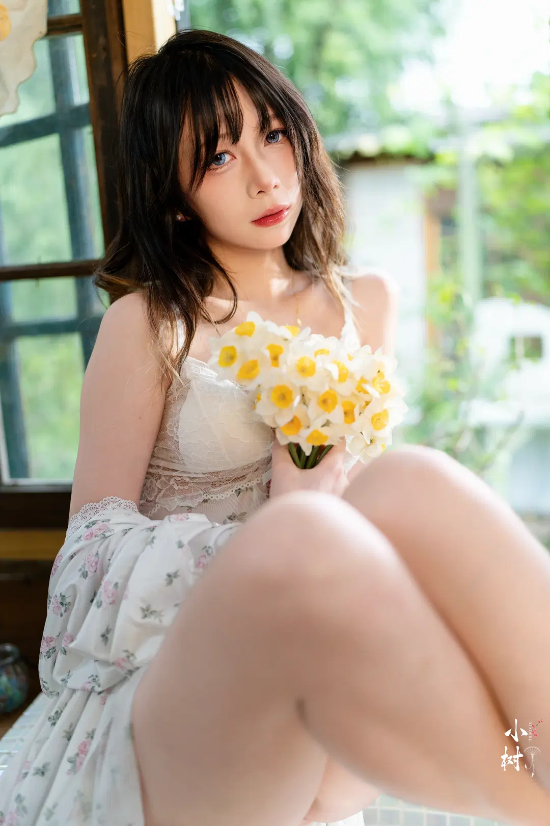 [Cinderella cosplay] White Lace Loungewear: Vintage Indoor Atmospheric Photography by 小树 - Image 13