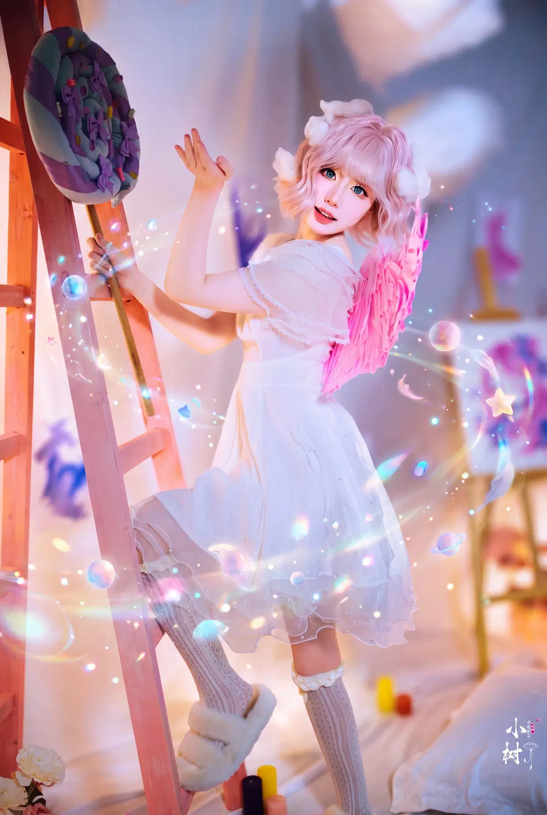 无限暖暖糖果天使风格 梦幻魔法少女氛围感写真 - 小树 - 第12张