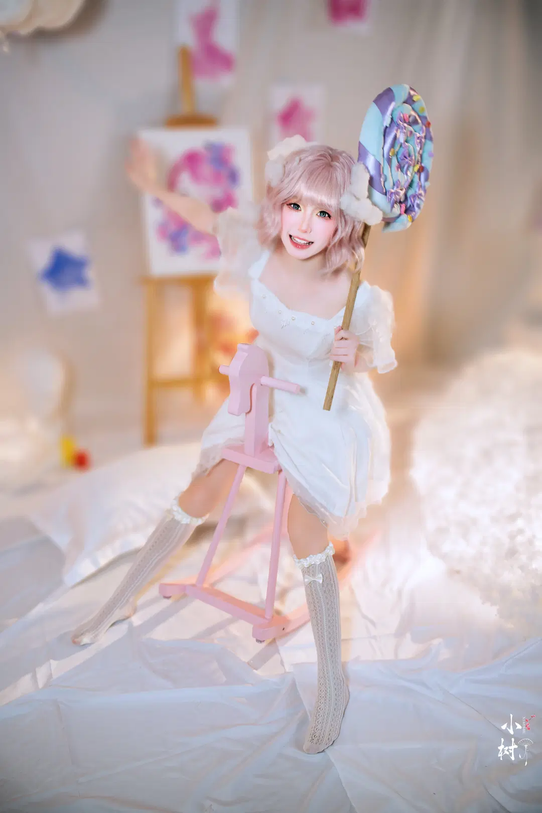 无限暖暖糖果天使风格 梦幻魔法少女氛围感写真 - 小树 - 第3张