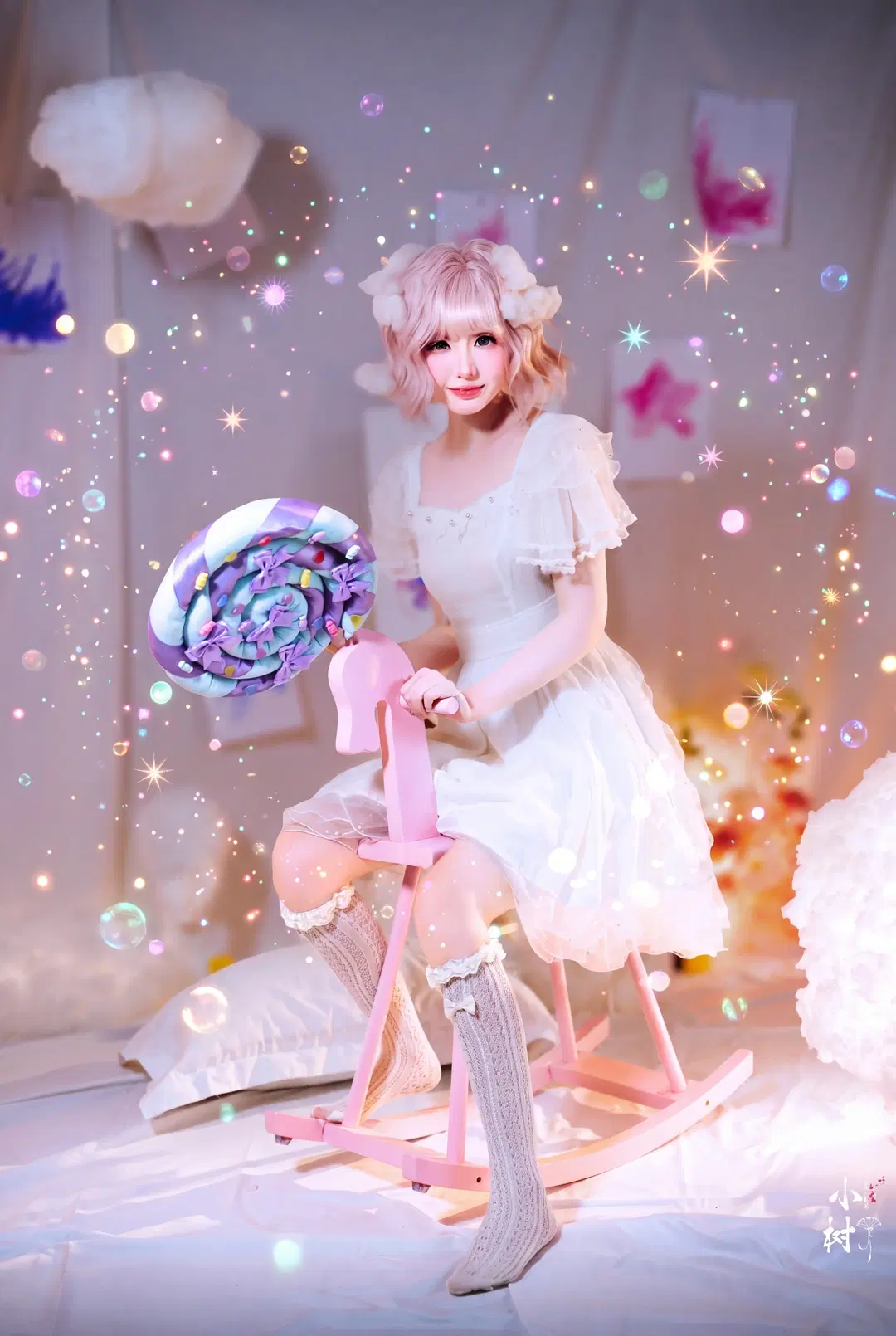 无限暖暖糖果天使风格 梦幻魔法少女氛围感写真 - 小树 - 第5张