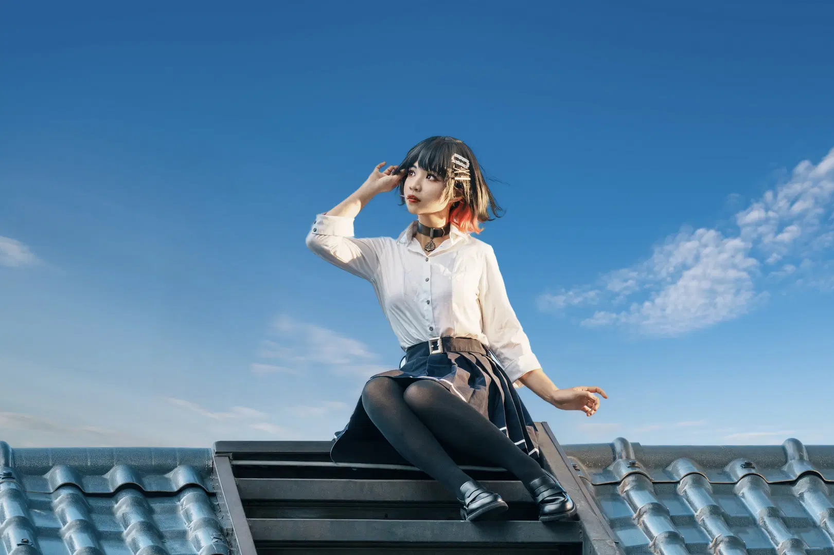 绝区零, 二次元cosplay, 艾莲乔cos, 黑丝, 湛江外景拍摄