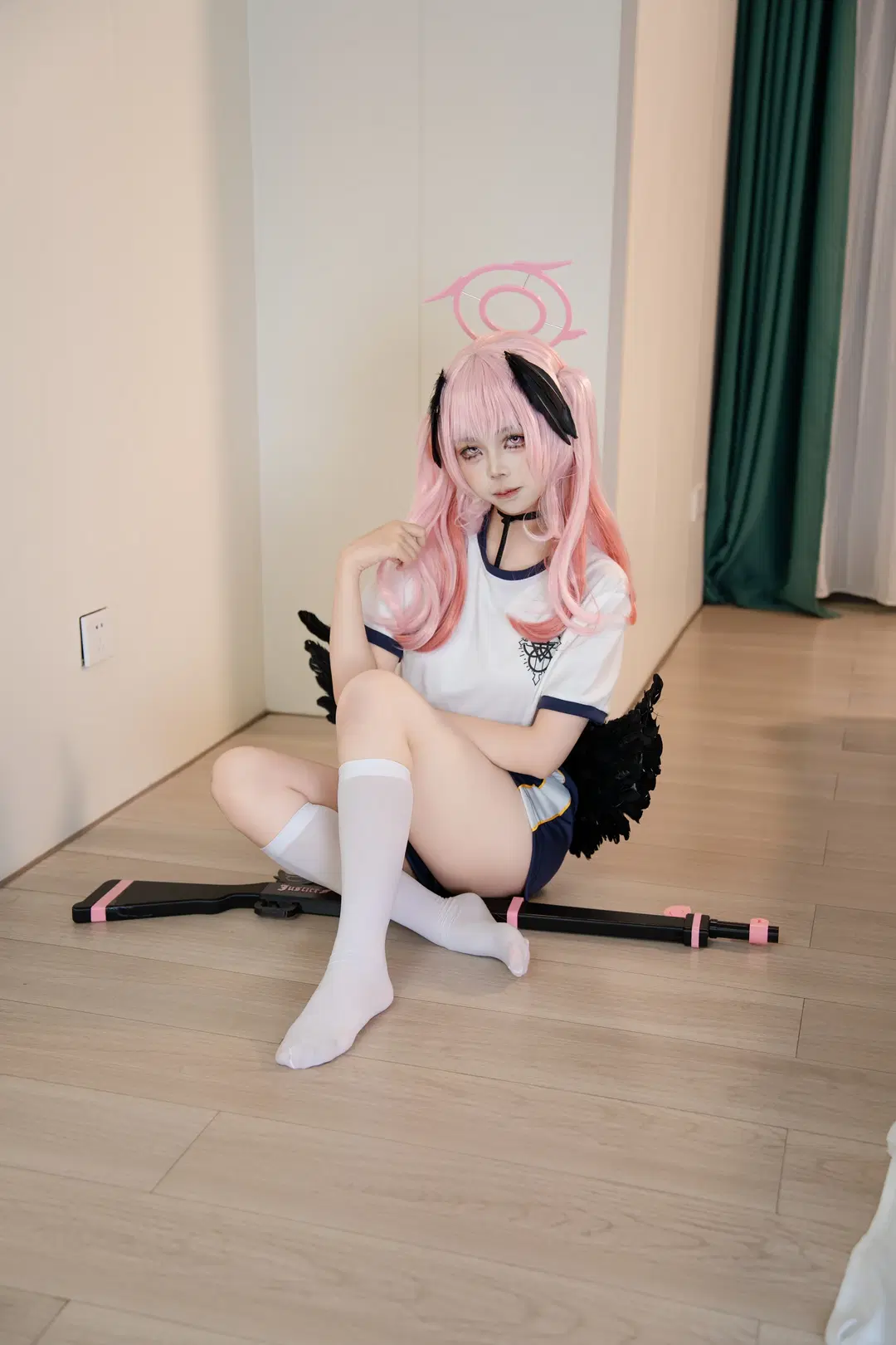 碧蓝航线, 碧蓝档案, 二次元cosplay, 下江小春cos, 白丝